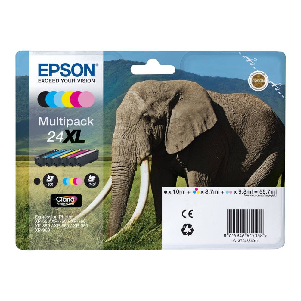Epson Tintenpatrone T2438,Ligh,Ligh C13T24384010 C13T24384011 Tintenpatrone