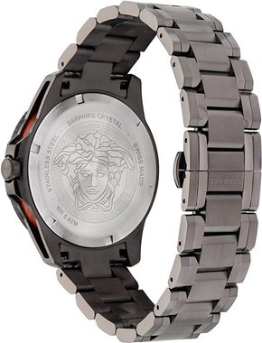 Versace Quarzuhr SPORT TECH GMT, VE2W00422, Armbanduhr, Herrenuhr, Saphirglas, Datum, Swiss Made, Leuchtzeiger