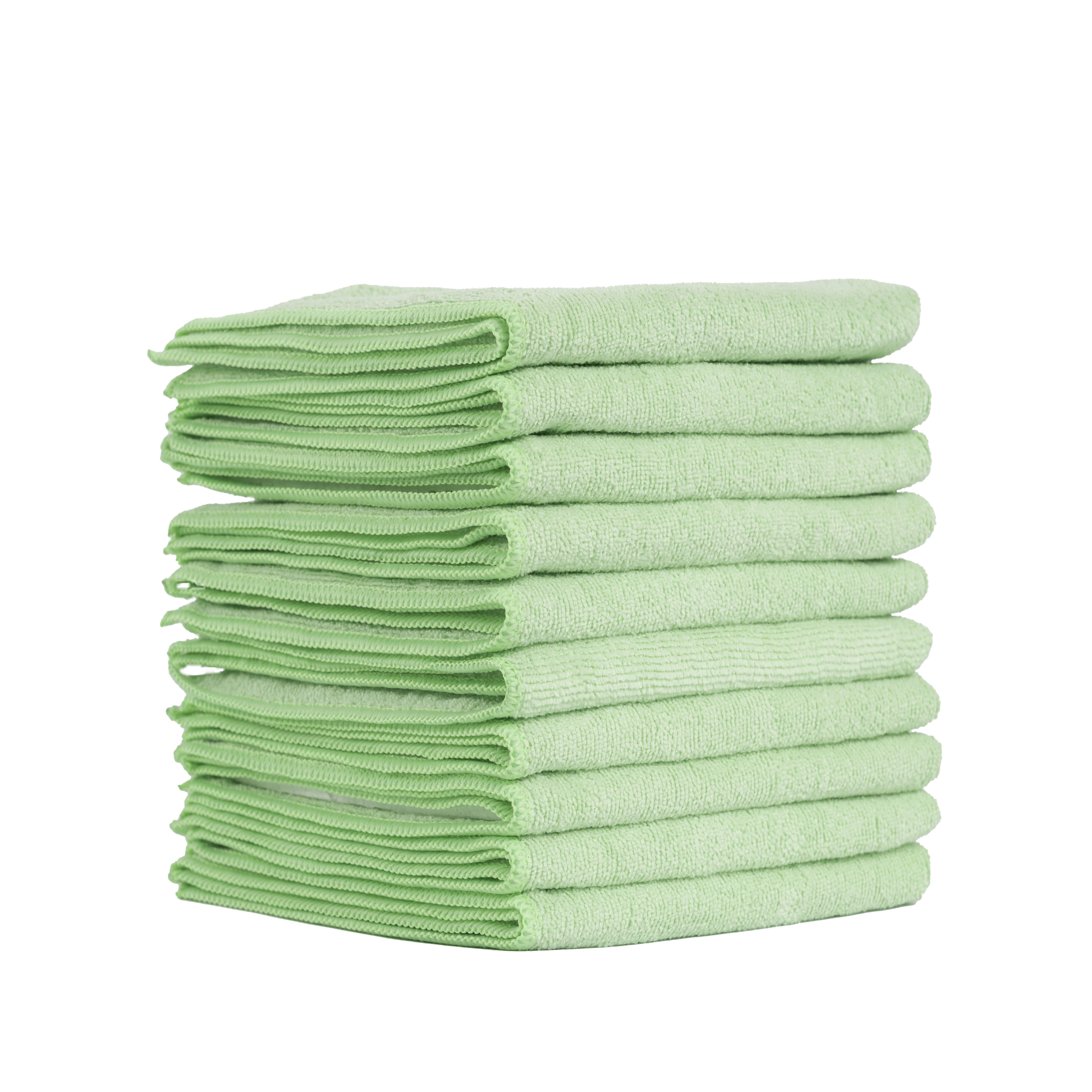 One (Mikrofaser, cm, Home Mikrofasertücher 40x40 Putzlappen) Reinigungstücher Putztücher grün 5-tlg.,