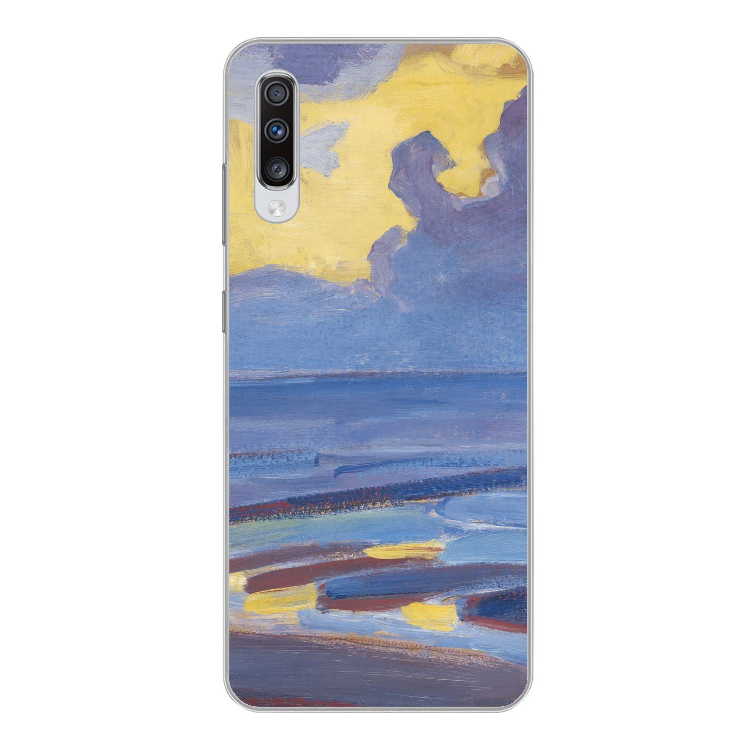 MuchoWow Handyhülle für Samsung Galaxy A70 Am Meer - Piet Mondrian, Phone Case, Silikon, Schutzhülle Dünn