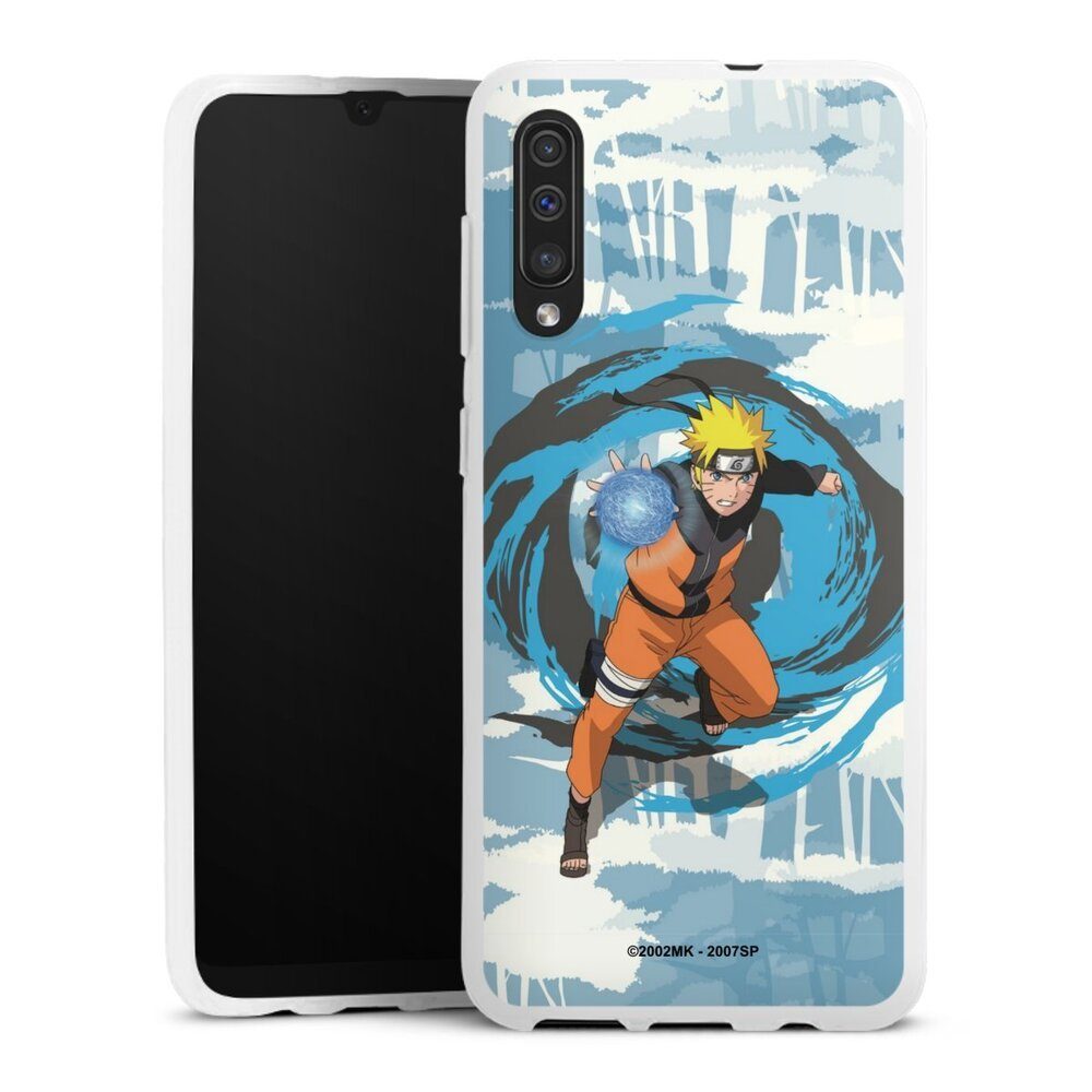 DeinDesign Handyhülle Offizielles Lizenzprodukt Manga Naruto Shippuden  Naruto Rasengan, Samsung Galaxy A50 Silikon Hülle Bumper Case Handy  Schutzhülle