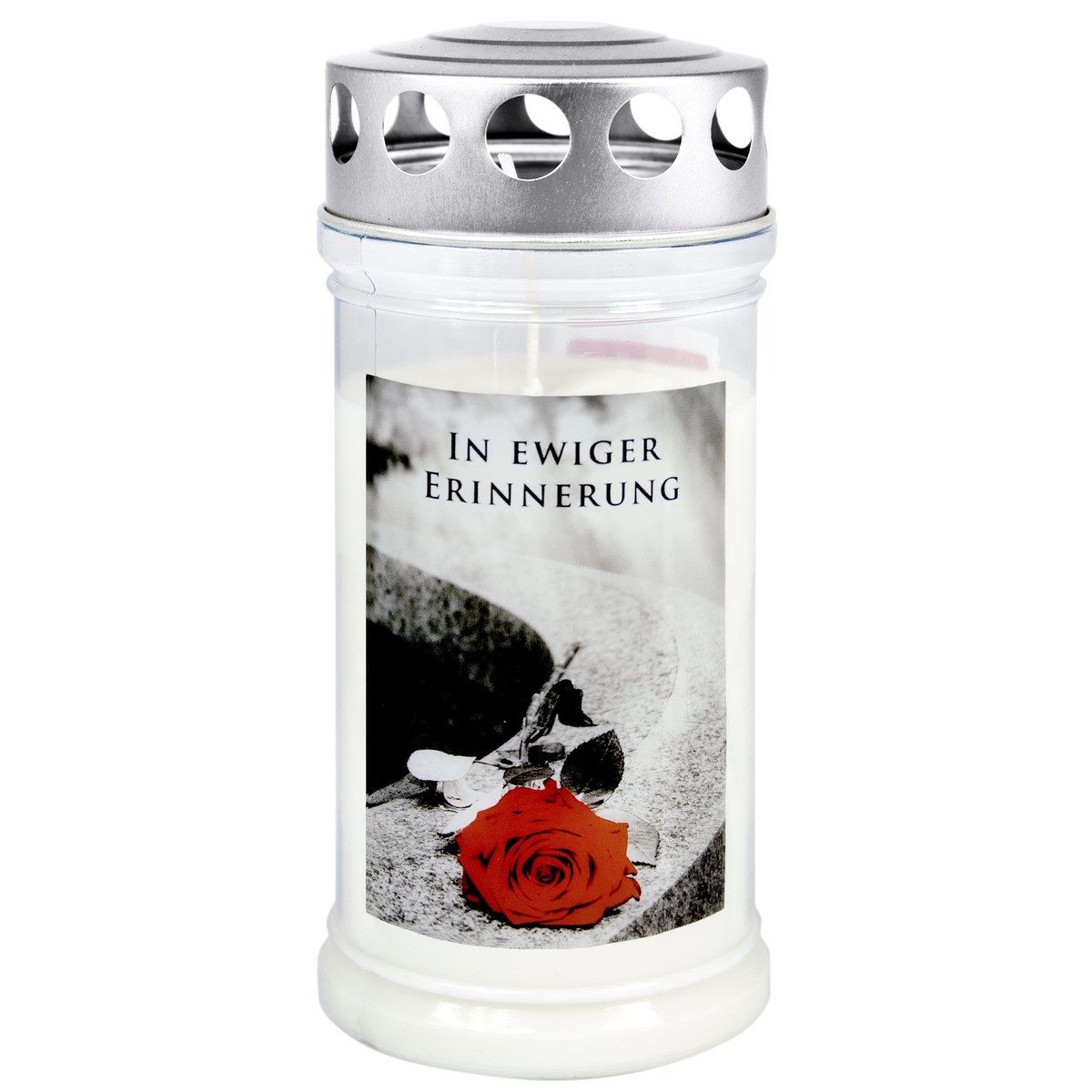 Ebersbacher Kerzenfabrik Grabkerze Gedenkkerze In ewiger Erinnerung 70x170mm