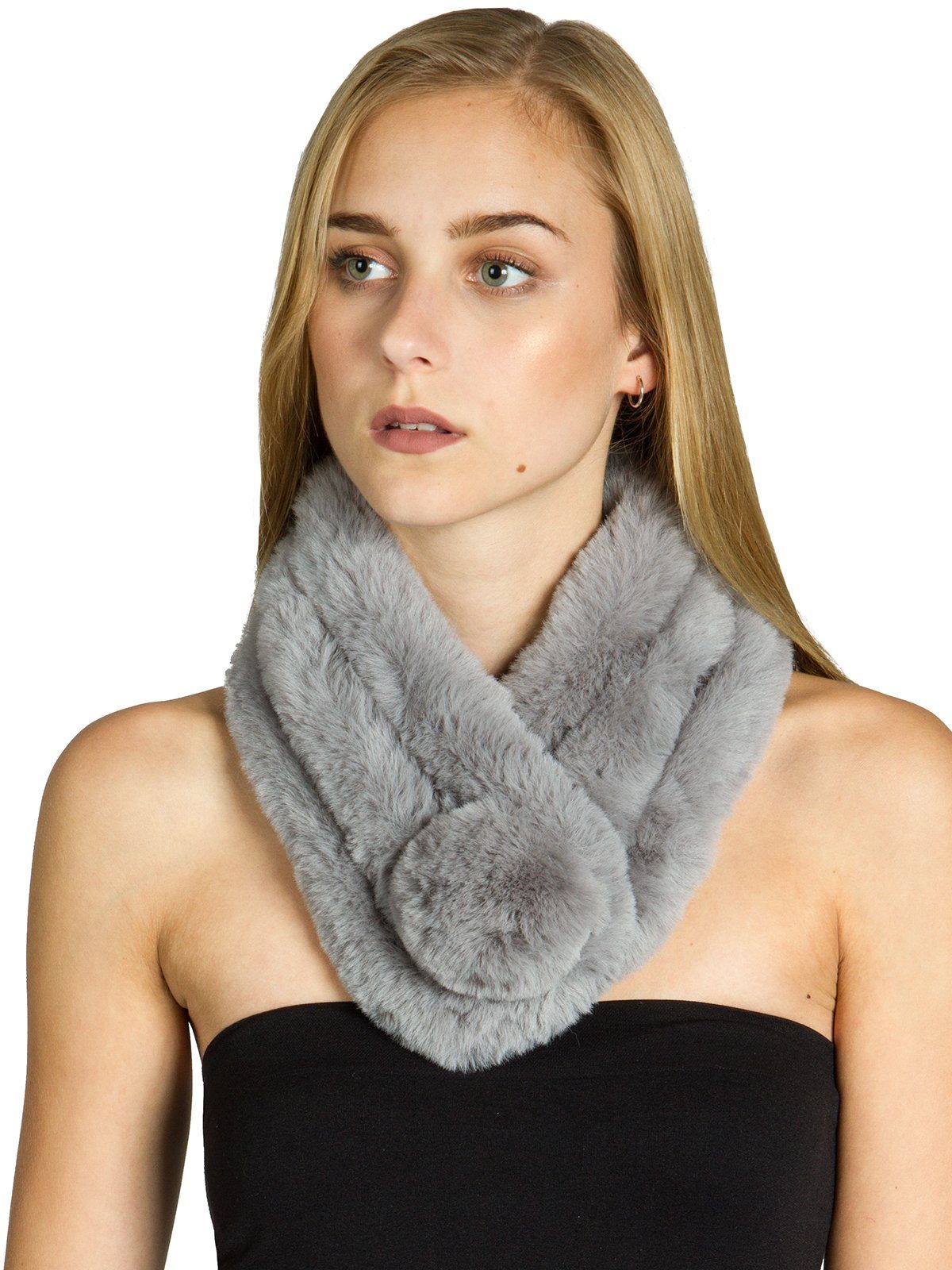 Caspar Modeschal SC478 Damen Kunstpelz Fell günstig online kaufen