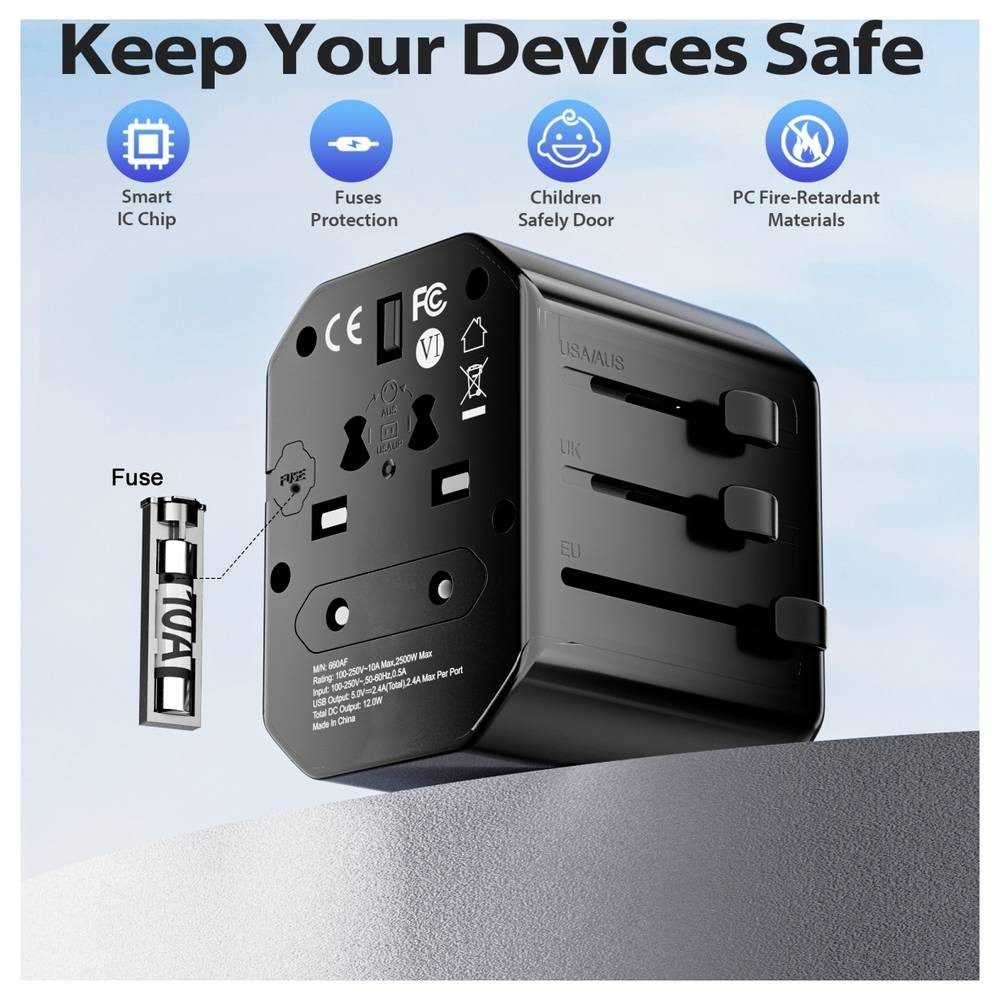 Technaxx 5335 Reiseadapter TX-358 Reiseadapter