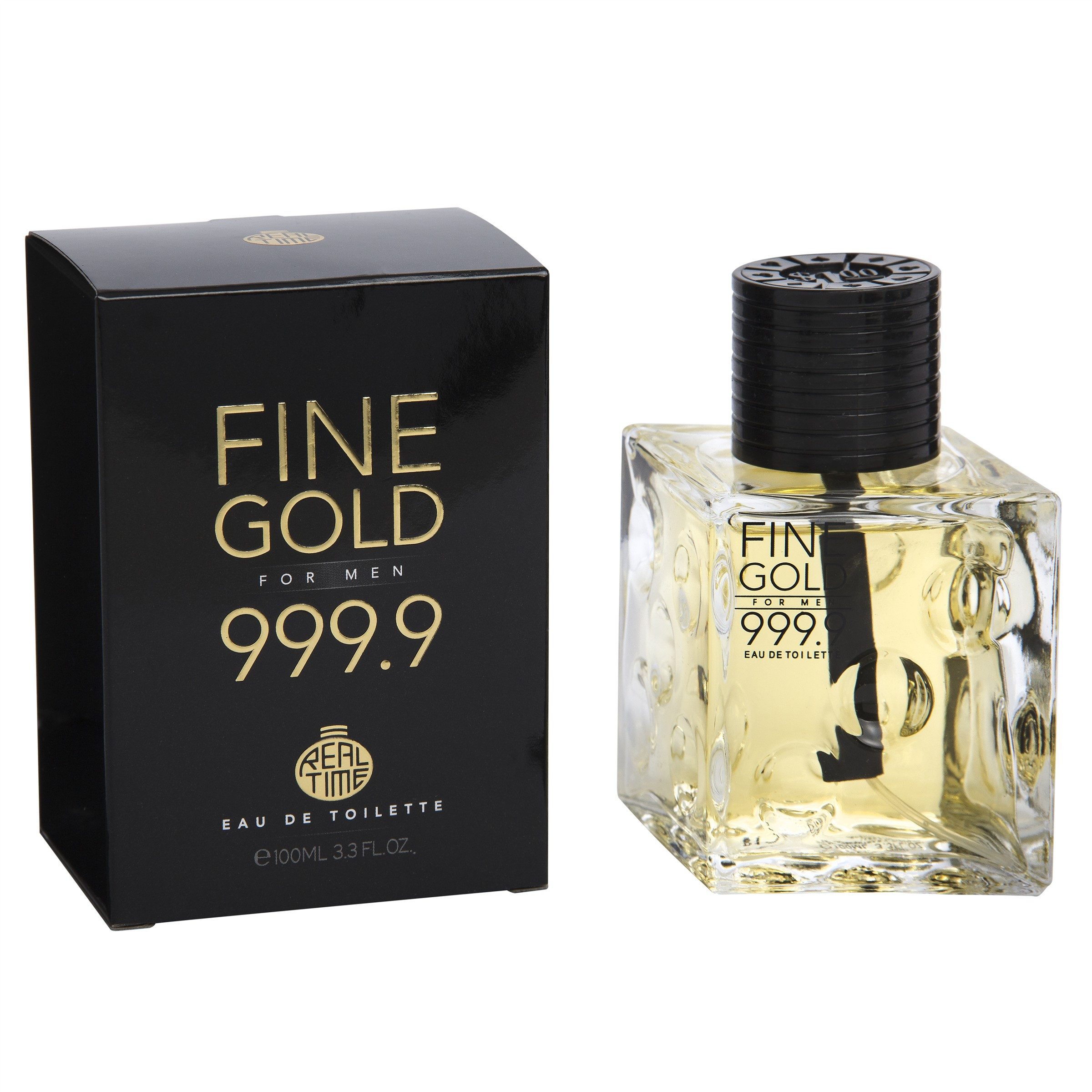 Real Time Eau de Toilette Fine Gold 999.9 for men Real Time Eau de Toilette Spray 100ml, 1-tlg.