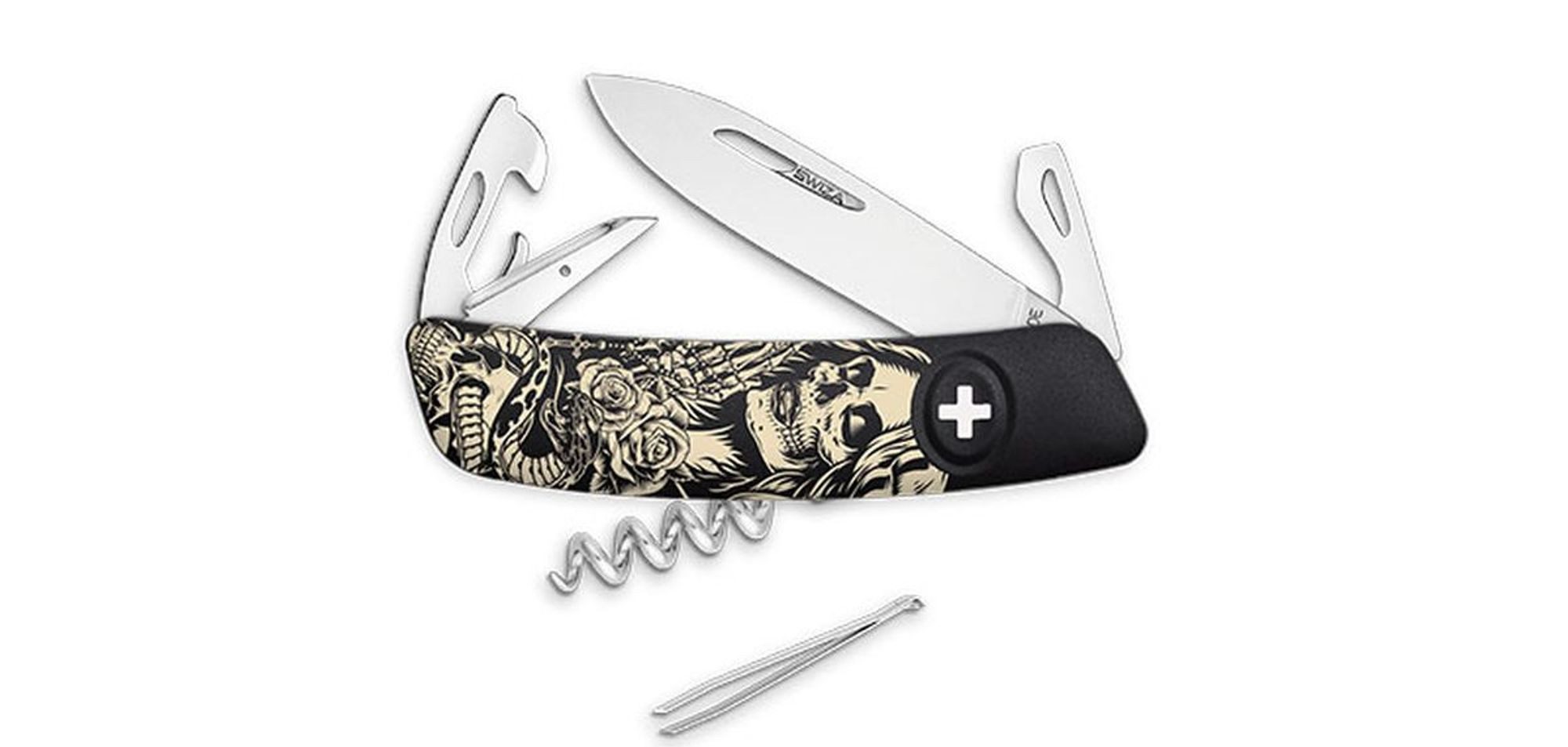SWIZA Taschenmesser Swiza D03, Dia De Los Muertos 7,5 cm