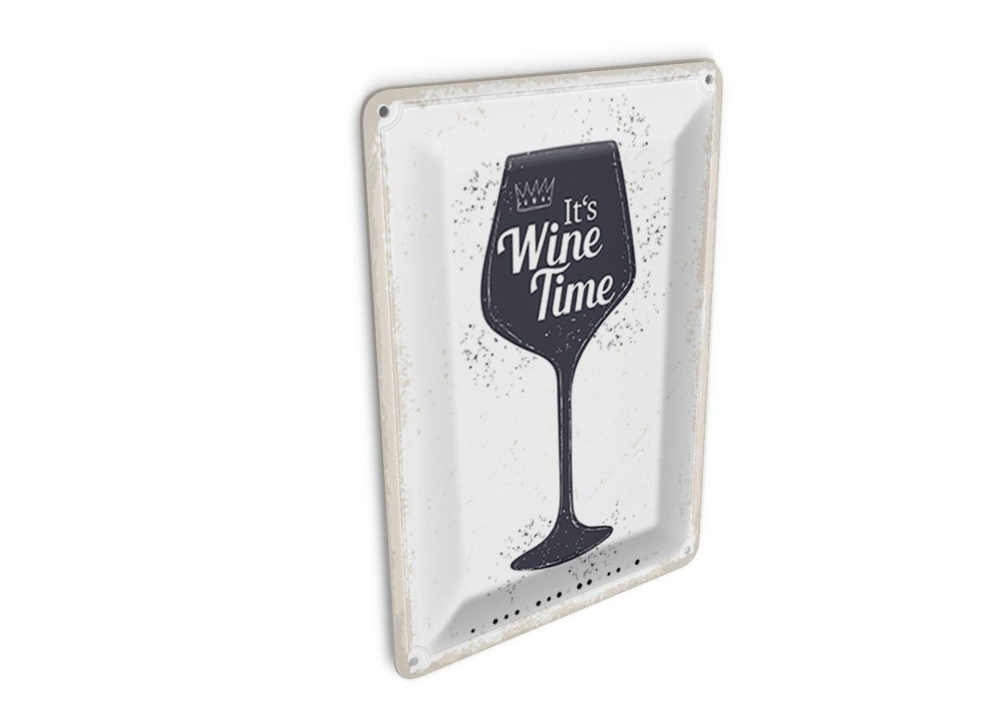 Femer GmbH Postkarte Spruch Wein Alkohol It´s Wine Time 10x14 cm, unfrankiert