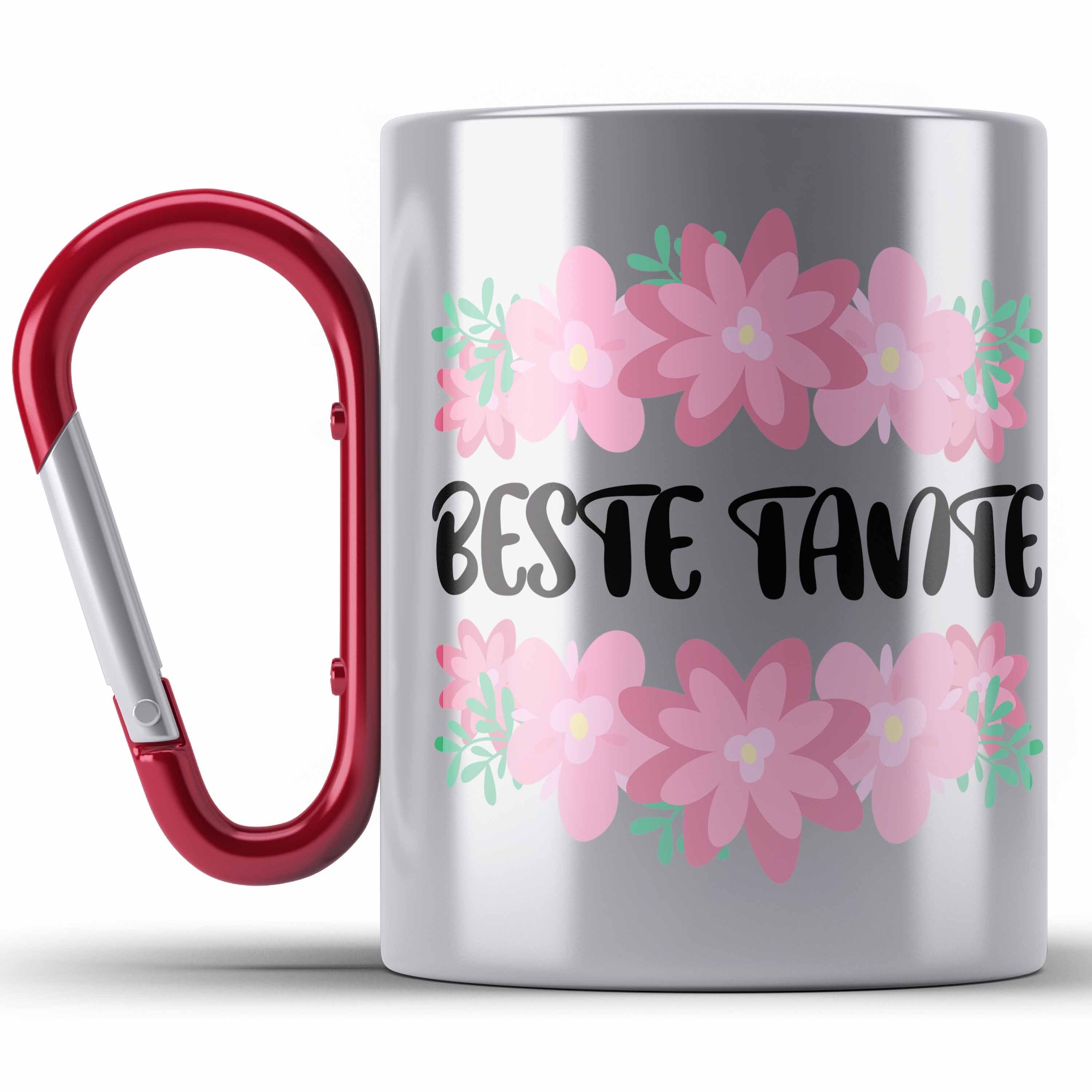 Trendation Thermotasse Beste Tante Edelstahl Tasse Geschenk Lustig