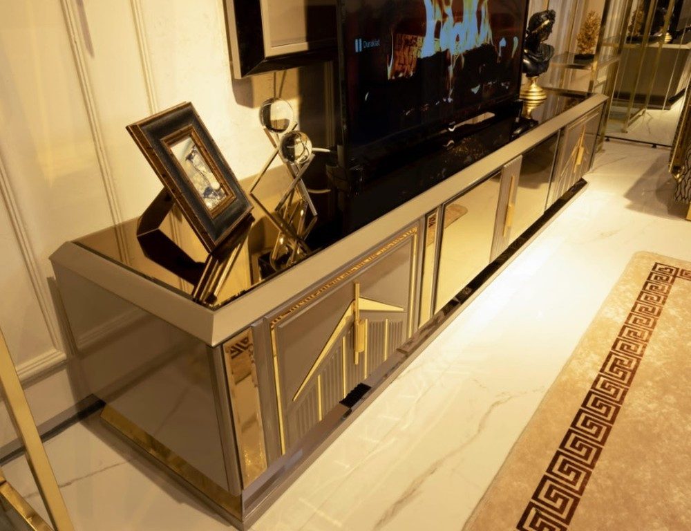 JVmoebel TV-Board Elegantes TV-Board Holz Sideboard Kommode für Wohnzimmer (TV-Board), Made in Europa