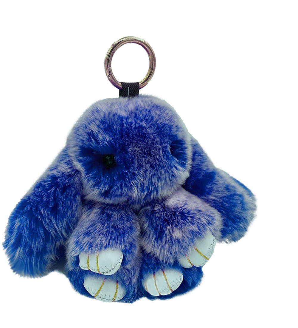 Angel's Pride Schlüsselanhänger Süße flauschige Schlüssel- Taschenanhänger Motiv Hase, Motiv Hase Blau