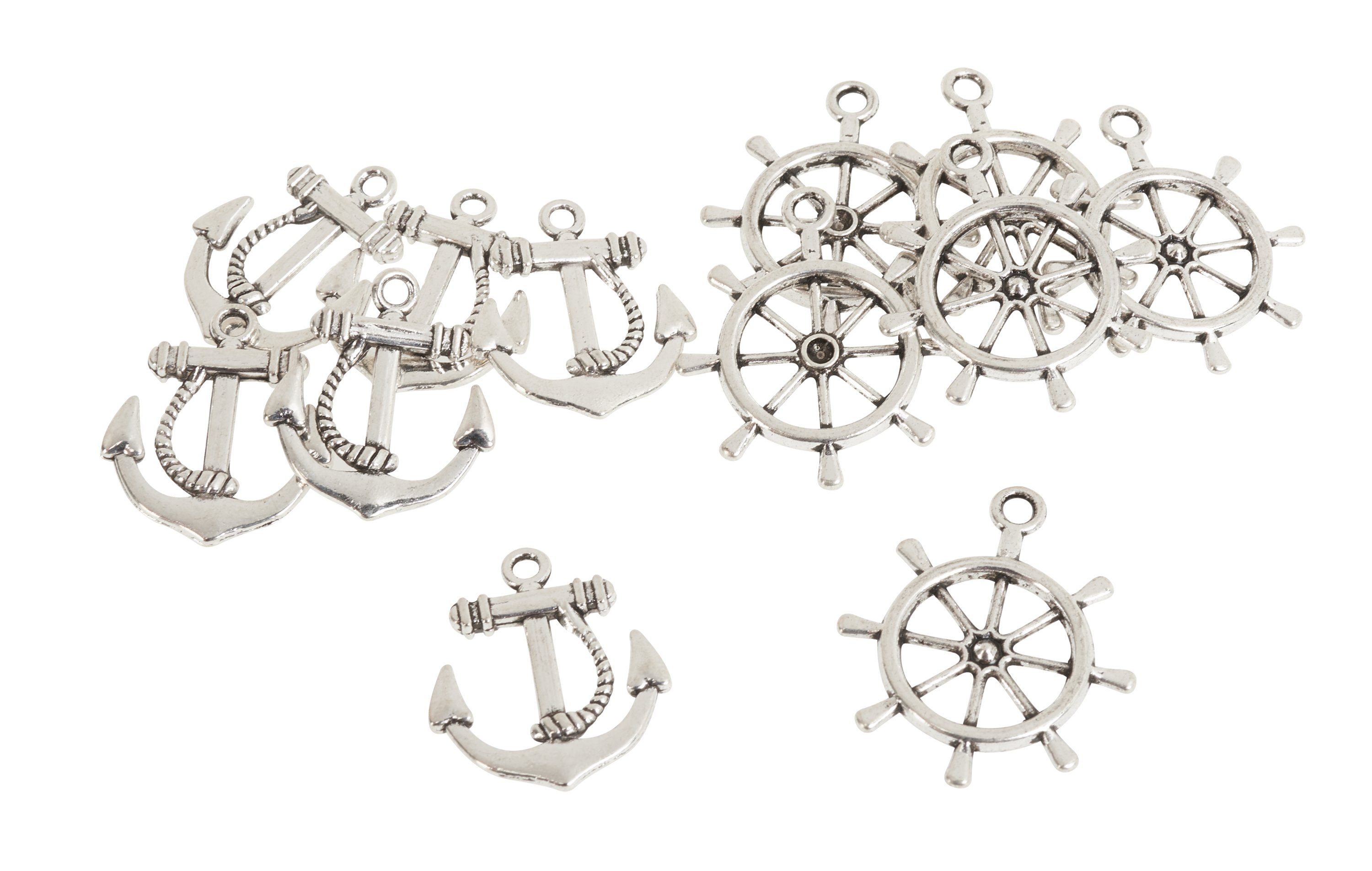 VBS Schlüsselanhänger Set Anhänger Maritim, 12 Stück
