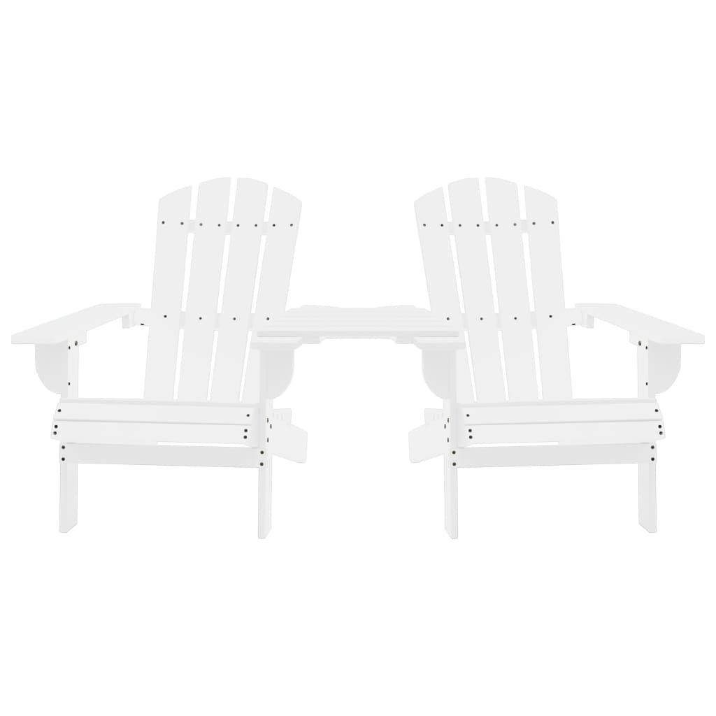furnicato Gartenstuhl Adirondack-Gartenstühle mit Tisch Massivholz günstig online kaufen