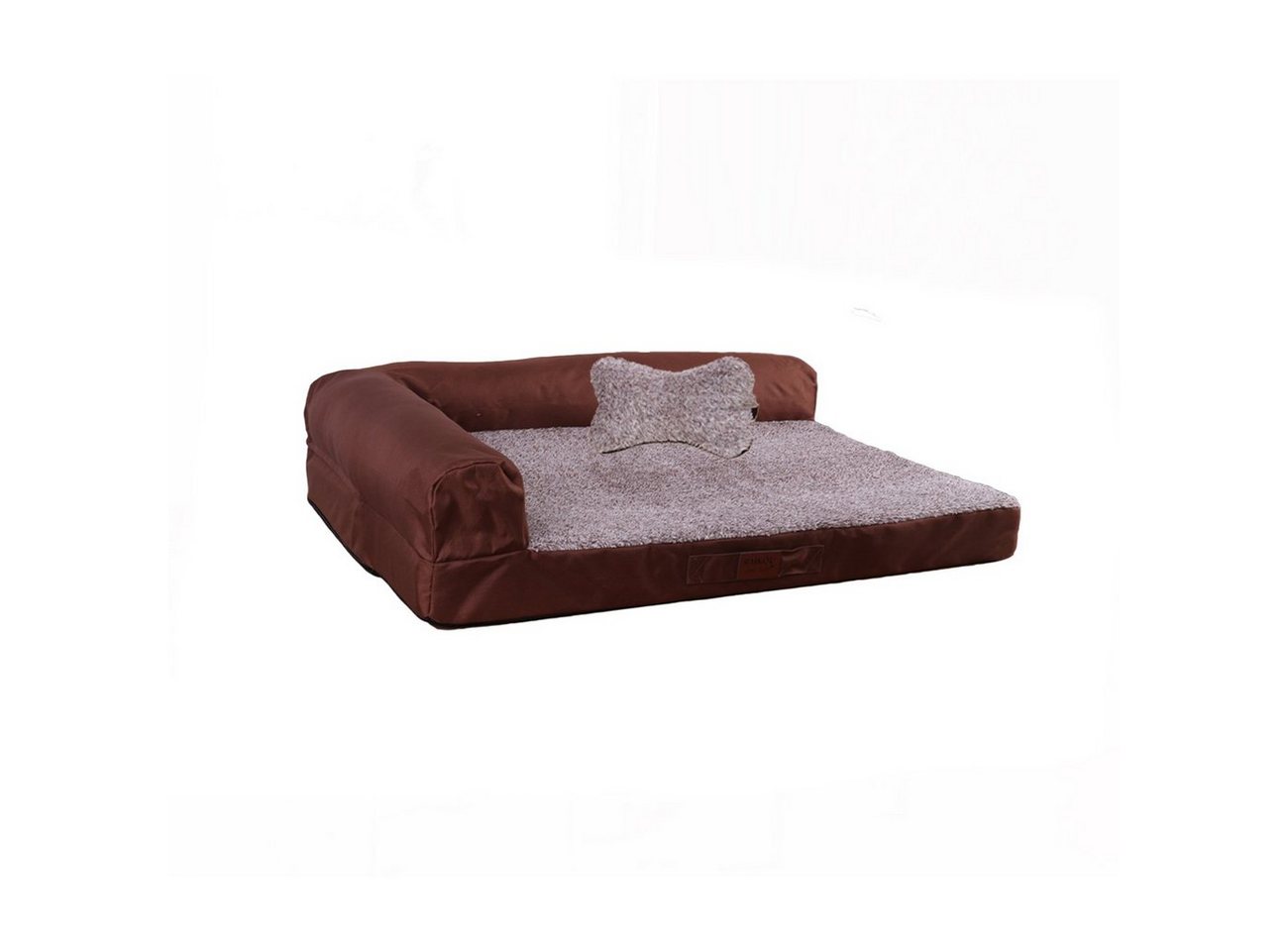 Thumbnail - RAIKOU Tierbett Weiches Hundebett / Hundesofa / hundmette mit Hundekissen, Plüsch, gib ein knochenförmiges Kissen,antist...