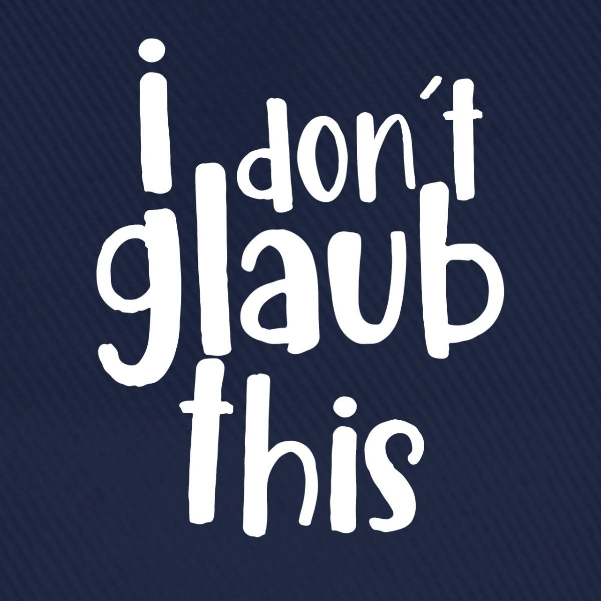 Spreadshirt Baseball Cap I Don't Glaub This TV Meme Dschungel Baseballkappe (1-St)