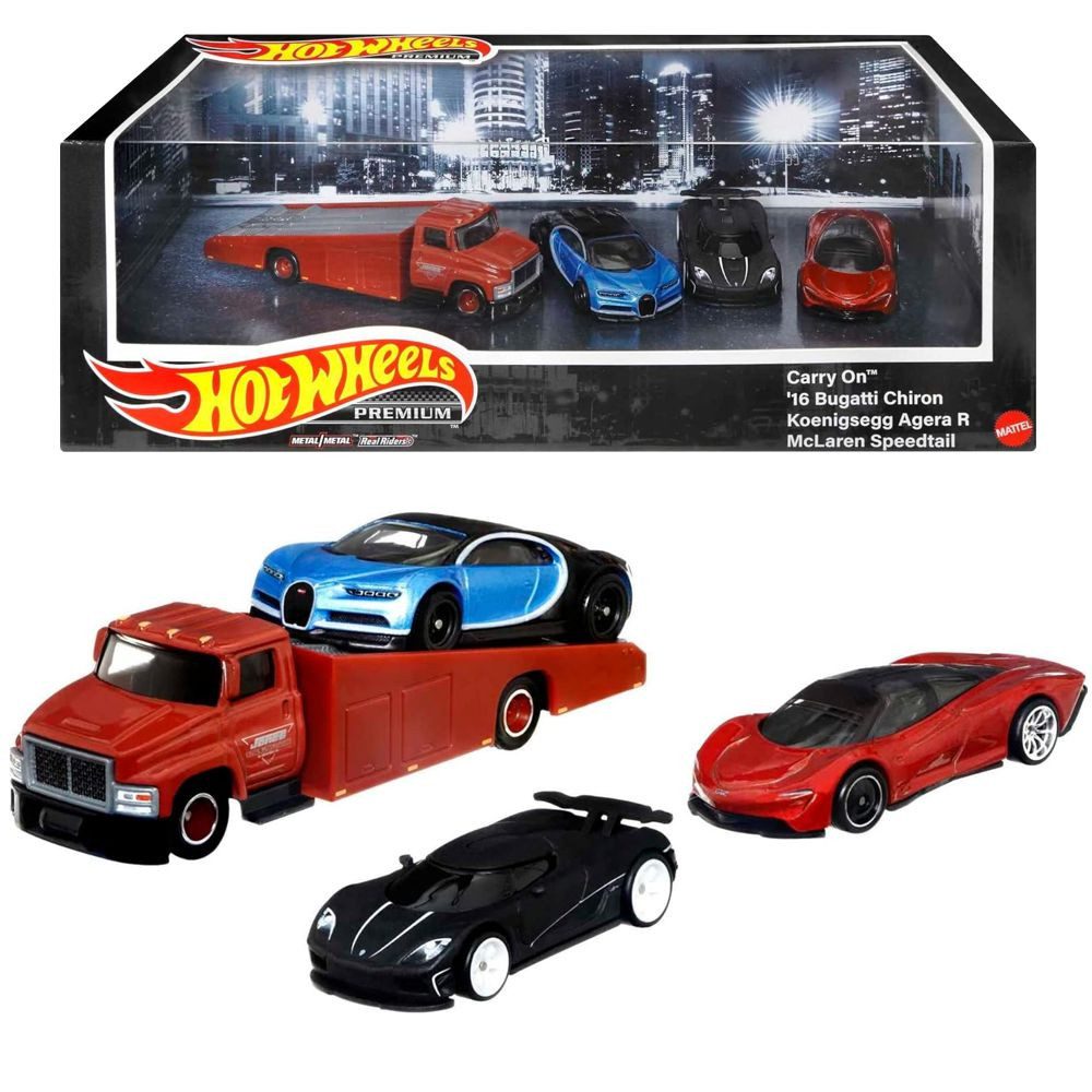 Hot Wheels Spielzeug-Rennwagen Hyper Cars Hot Wheels Premium HCR54 4er Coll günstig online kaufen