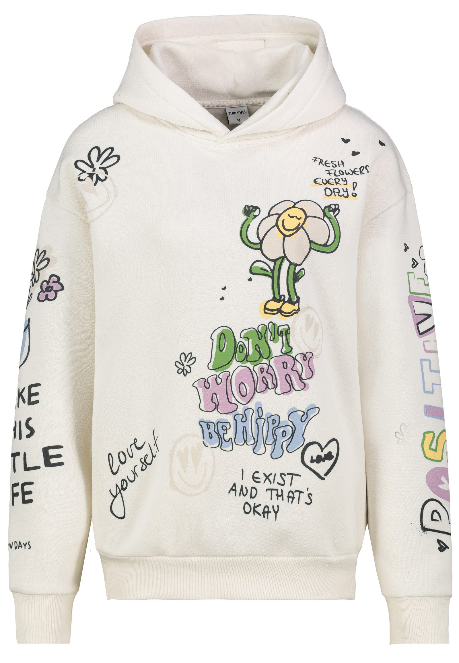 SUBLEVEL Kapuzenpullover Damen Hoodie mit auffälligem günstig online kaufen