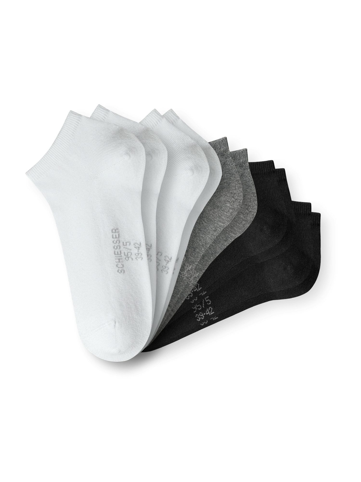 Schiesser Sneakersocken Bluebird (5-Paar) angenehmes Tragegefühl durch