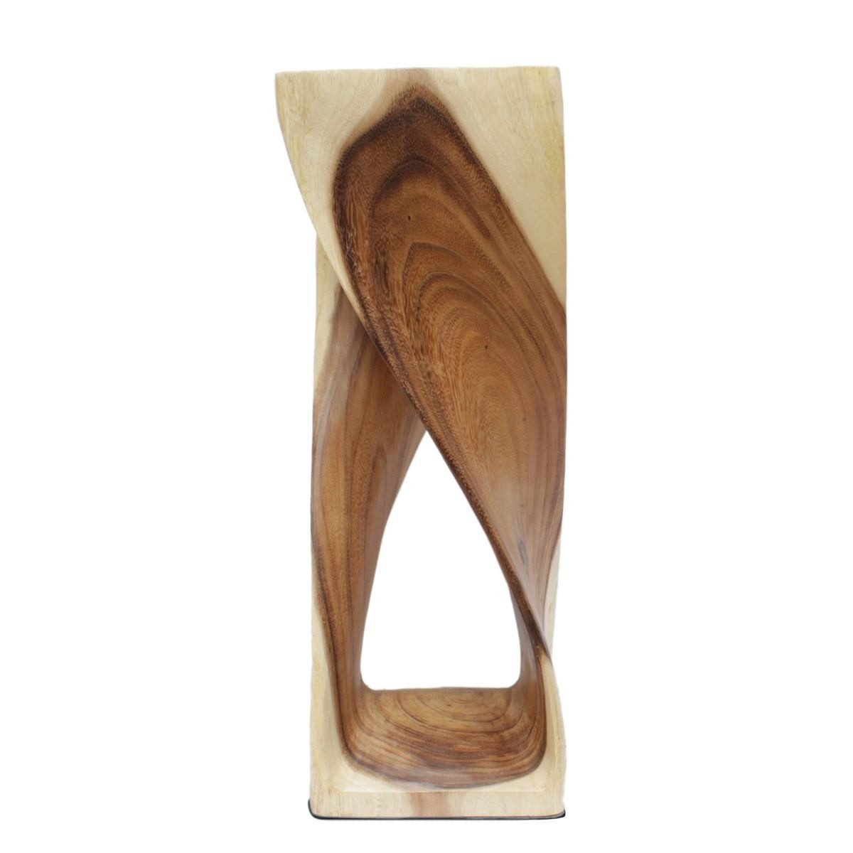Oriental Galerie Blumenhocker Einfach gerehte Säule Podest Bestelltisch Natur 75cm (1 St) – Bild 2 von 4