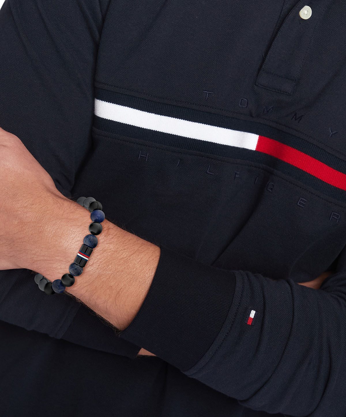 Tommy Hilfiger Armband JAMESON, mit Sodalith, Hämatit, Onyx, Emaille günstig online kaufen