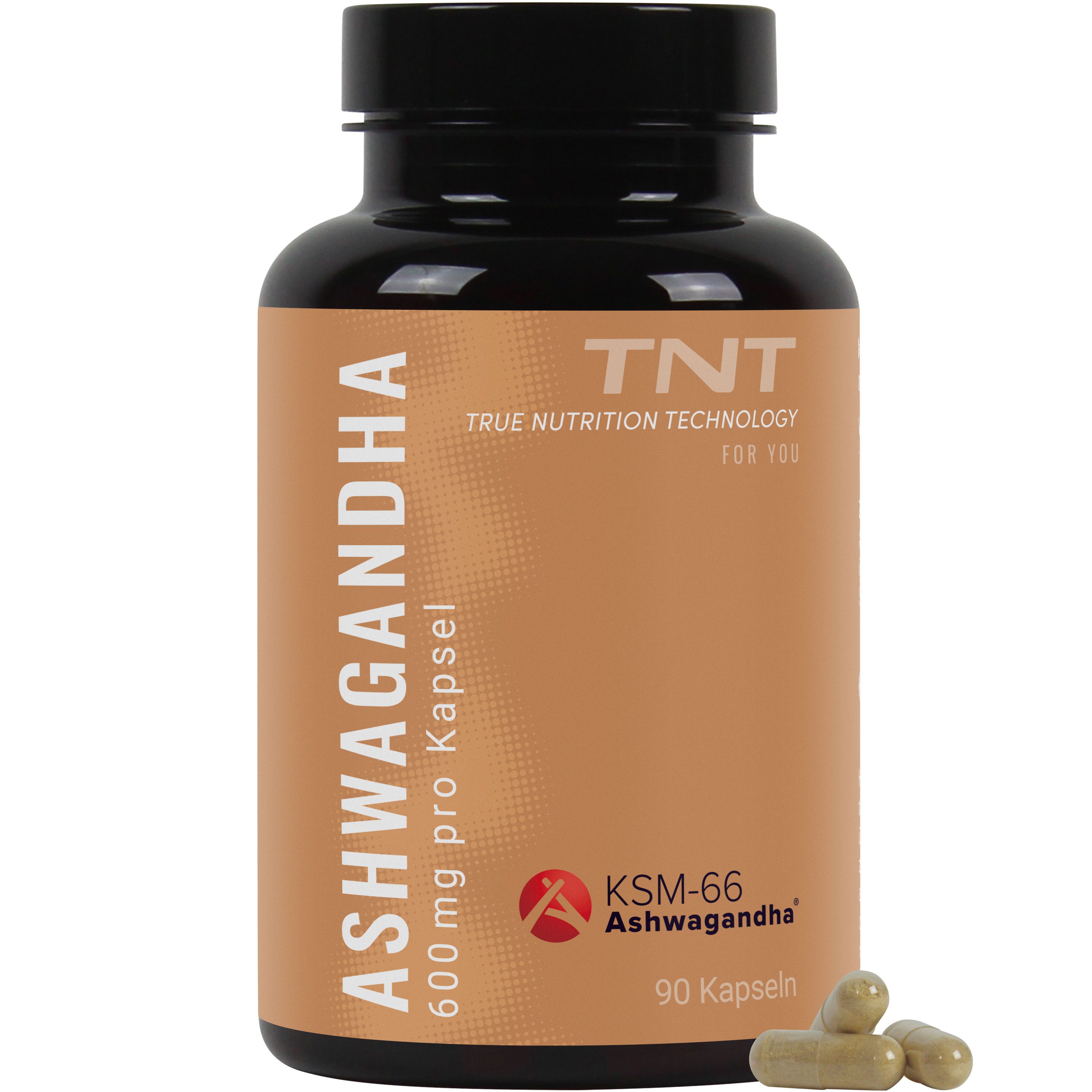 Ashwagandha - Premium-Rohstoff KSM-66® - 600mg pro Kapsel Kapseln