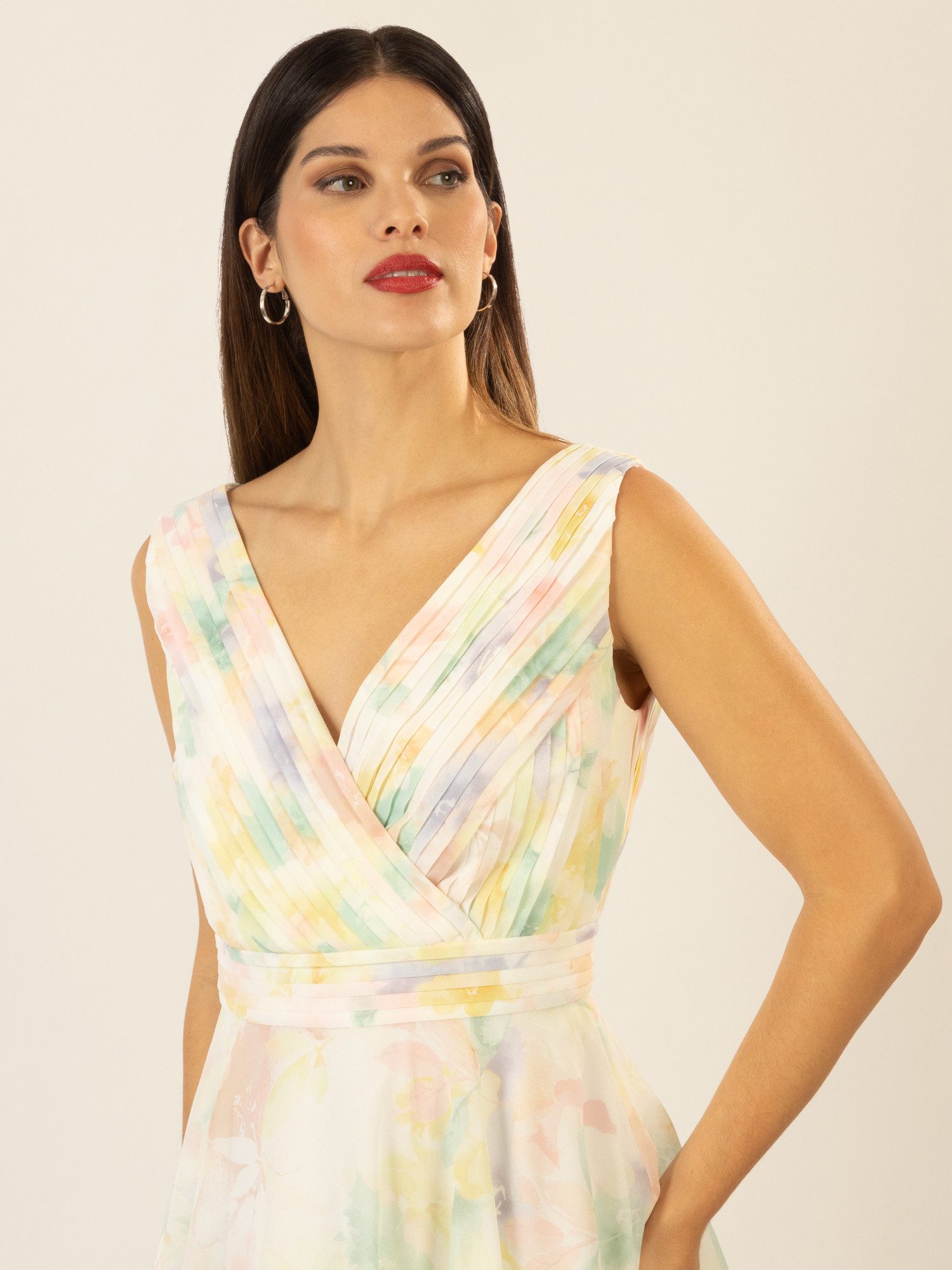 Apart Abendkleid mit allover Blumenprint
