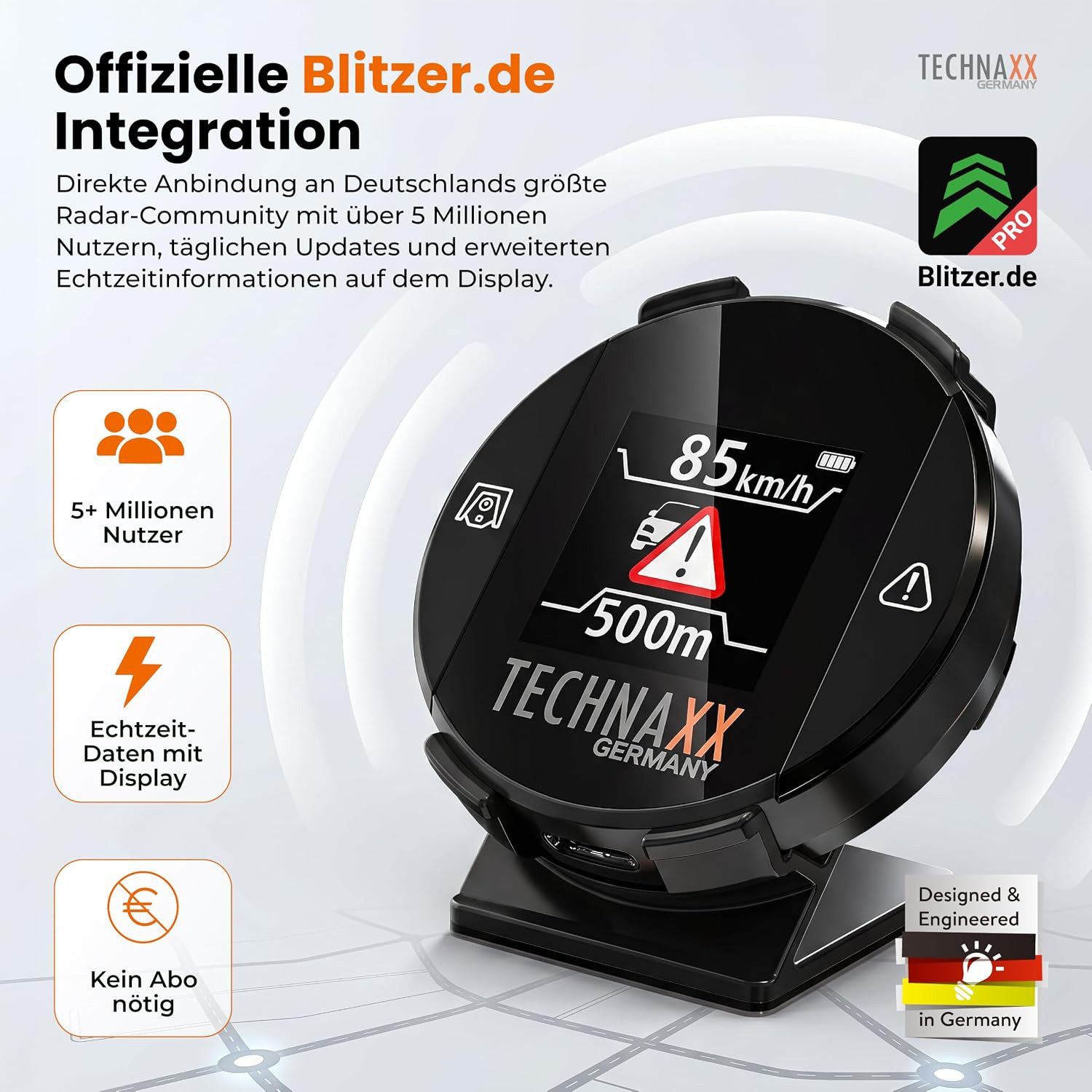 Technaxx TX-388 Secure Drive PRO mit Display Navigationsgerät