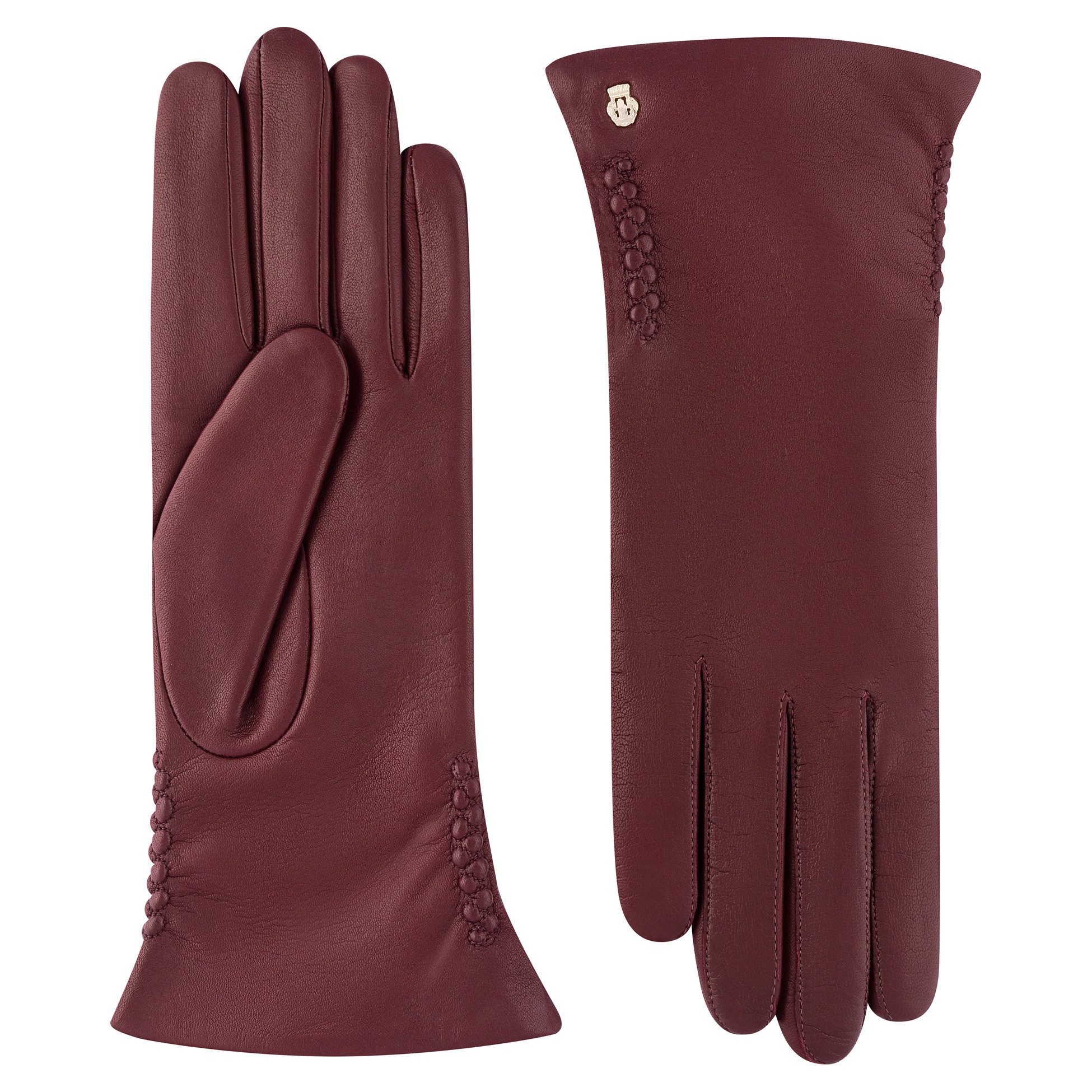 Roeckl Lederhandschuhe Regina Fingerhandschuhe mit Ziernaht günstig online kaufen