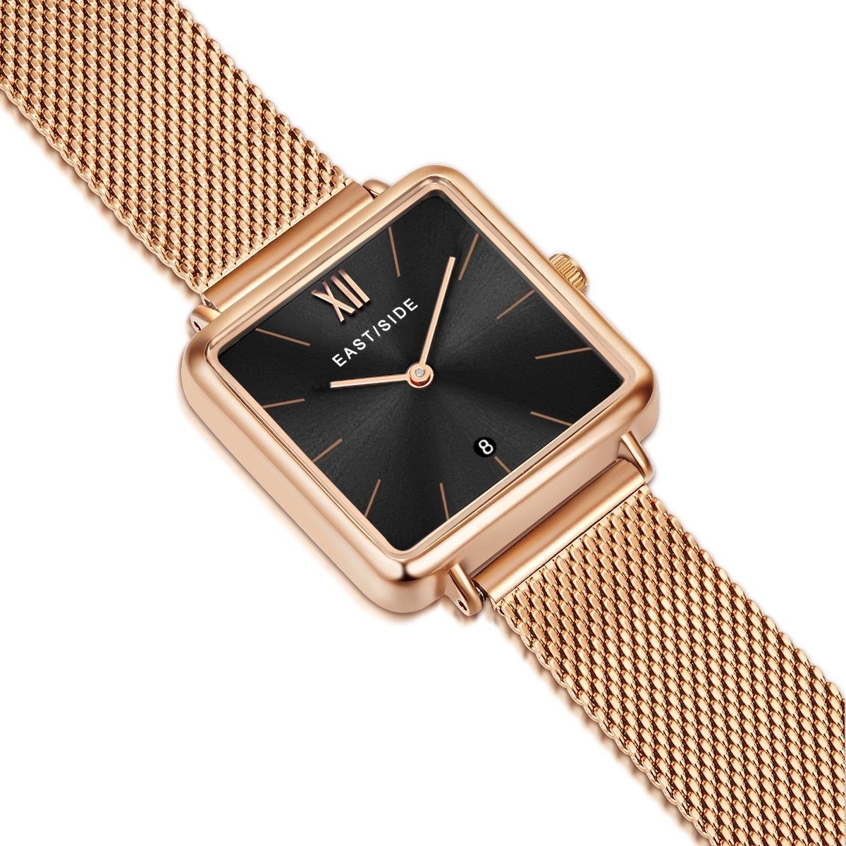 Grand roségold, Automatikuhr Edelstahl-Armband Eastside mit