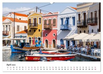CALVENDO Wandkalender Kastellórizo - östlichster Zipfel Griechenlands (Premium, hochwertiger DIN A2 Wandkalender 2023, Kunstdruck in Hochglanz)