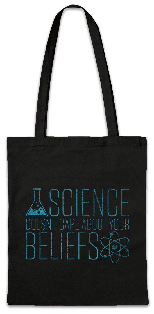 Beuteltasche Science Doesn't Care Stofftasche Atheist Atheismus Atheism Science