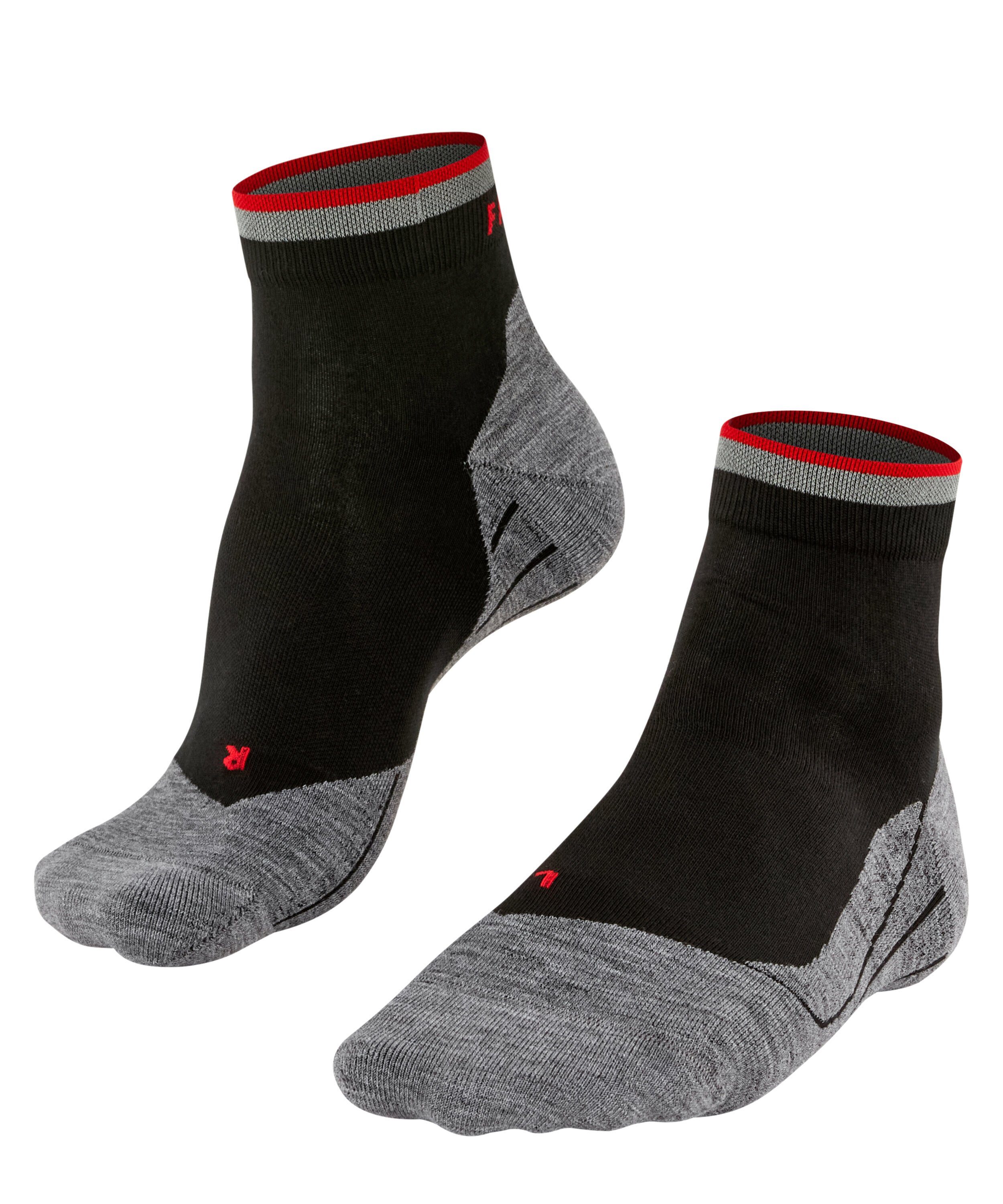 FALKE Laufsocken RU4 Endurance Short Reflect (1-Paar) leichte Laufsocke mit mittlerer Polsterung black (3008) | Socken