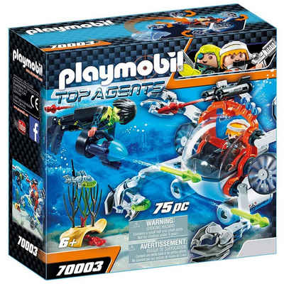 Playmobil® Spielzeug-Unterwasserfahrzeug PLAYMOBIL® 70003 - Top Agents - Spy Team Sub Bot
