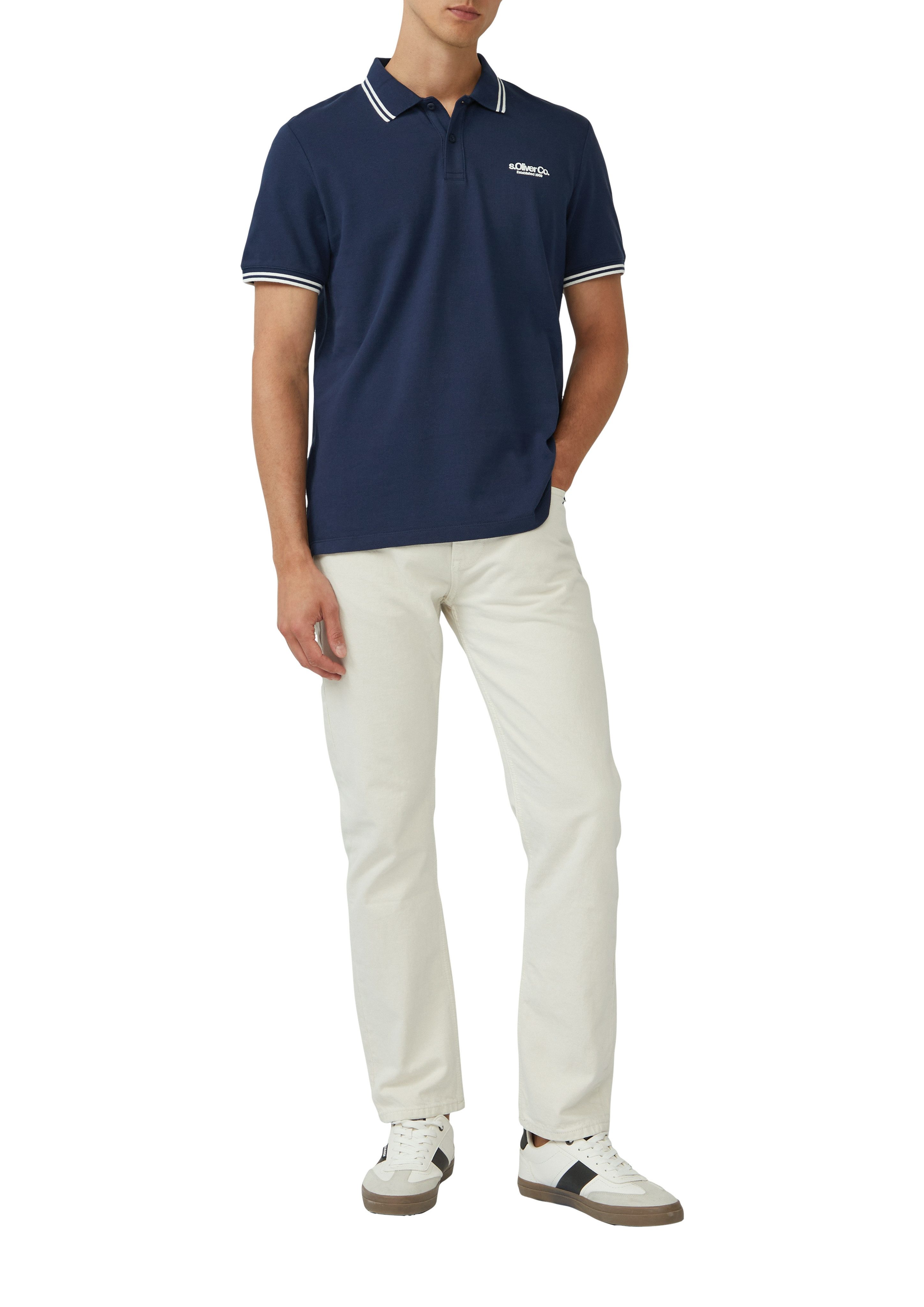 s.Oliver Poloshirt mit Logo Schriftzug günstig online kaufen