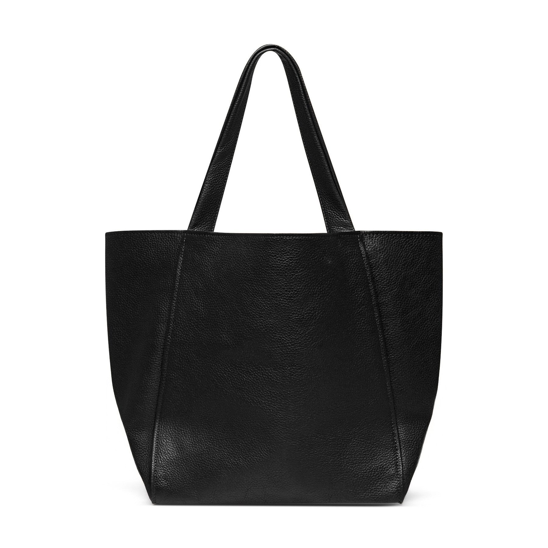 FEYNSINN Umhängetasche Leder Henkeltasche Damen LINN Shopper Schultertasche, Schultertasche Echtleder für Damen, Shopper schwarz