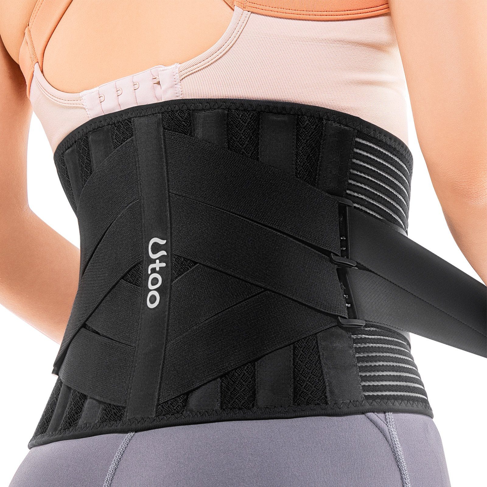 Housmile Rückenbandage Rückenstützgürtel für Herren und Damen,  Atmungsaktive rückenstützgürtel Rückengurt
