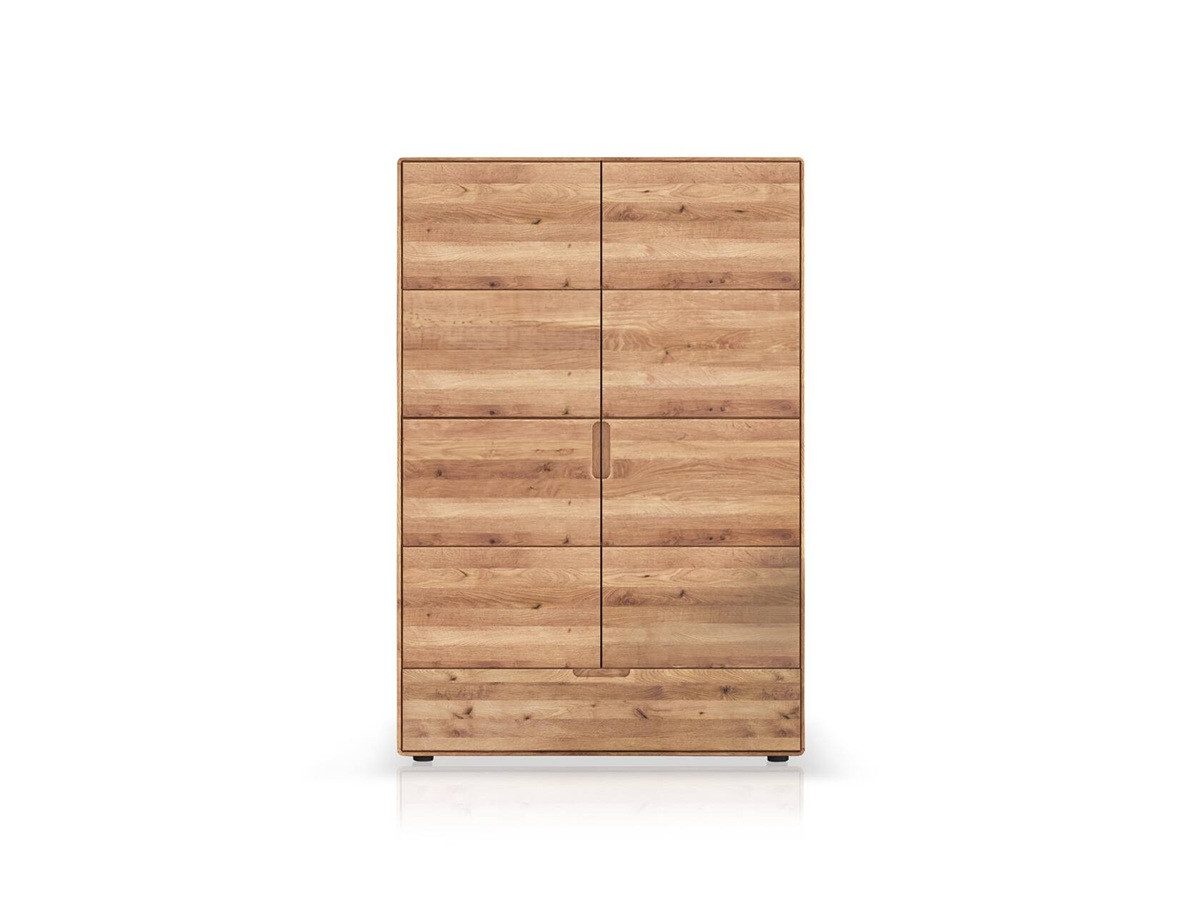 Main Möbel Wäscheschrank 100x145cm "Kent" Wildeiche massiv