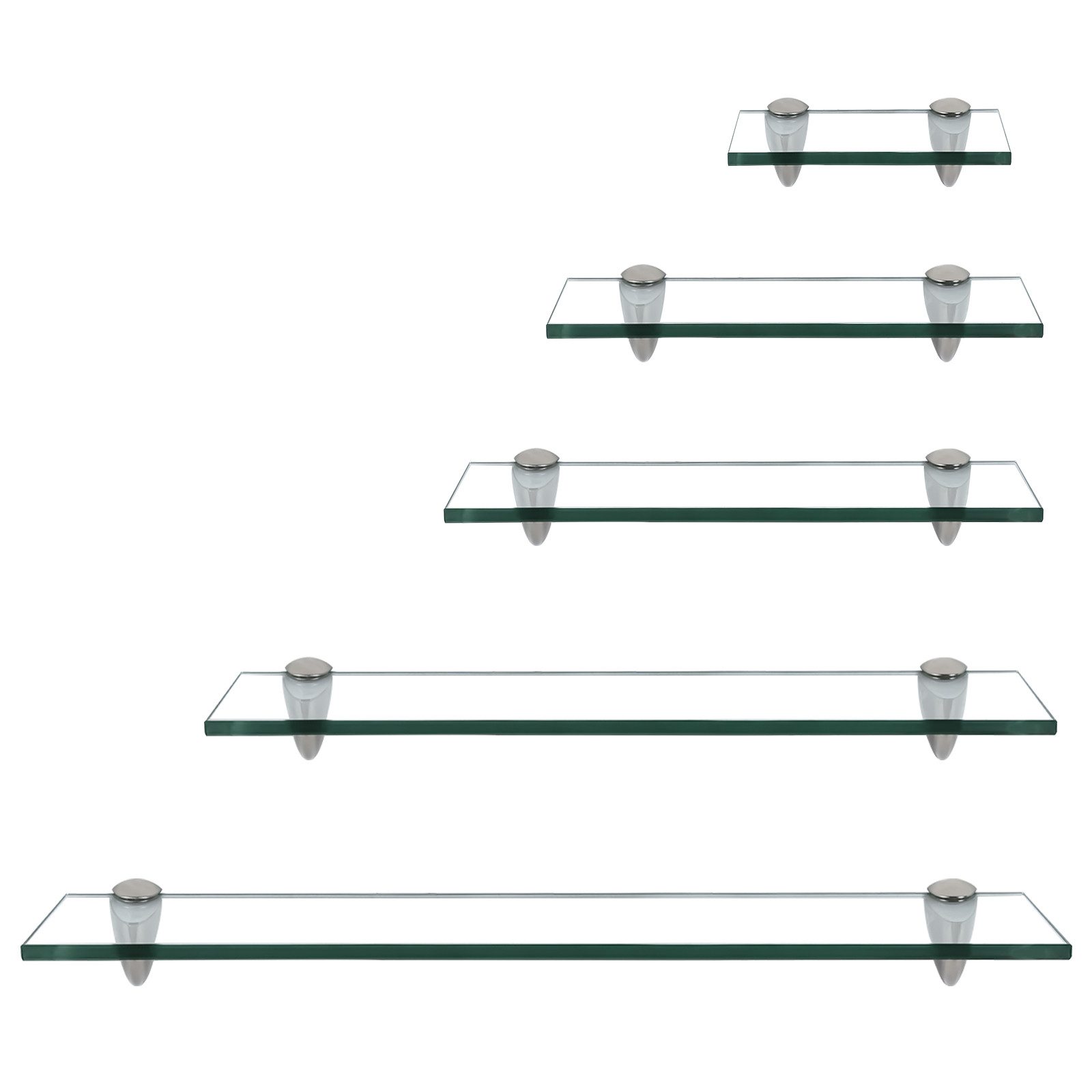 Clanmacy Wandregal Glasregal Hängeregal Glasablage Glasplatte Badregal 20-6 günstig online kaufen