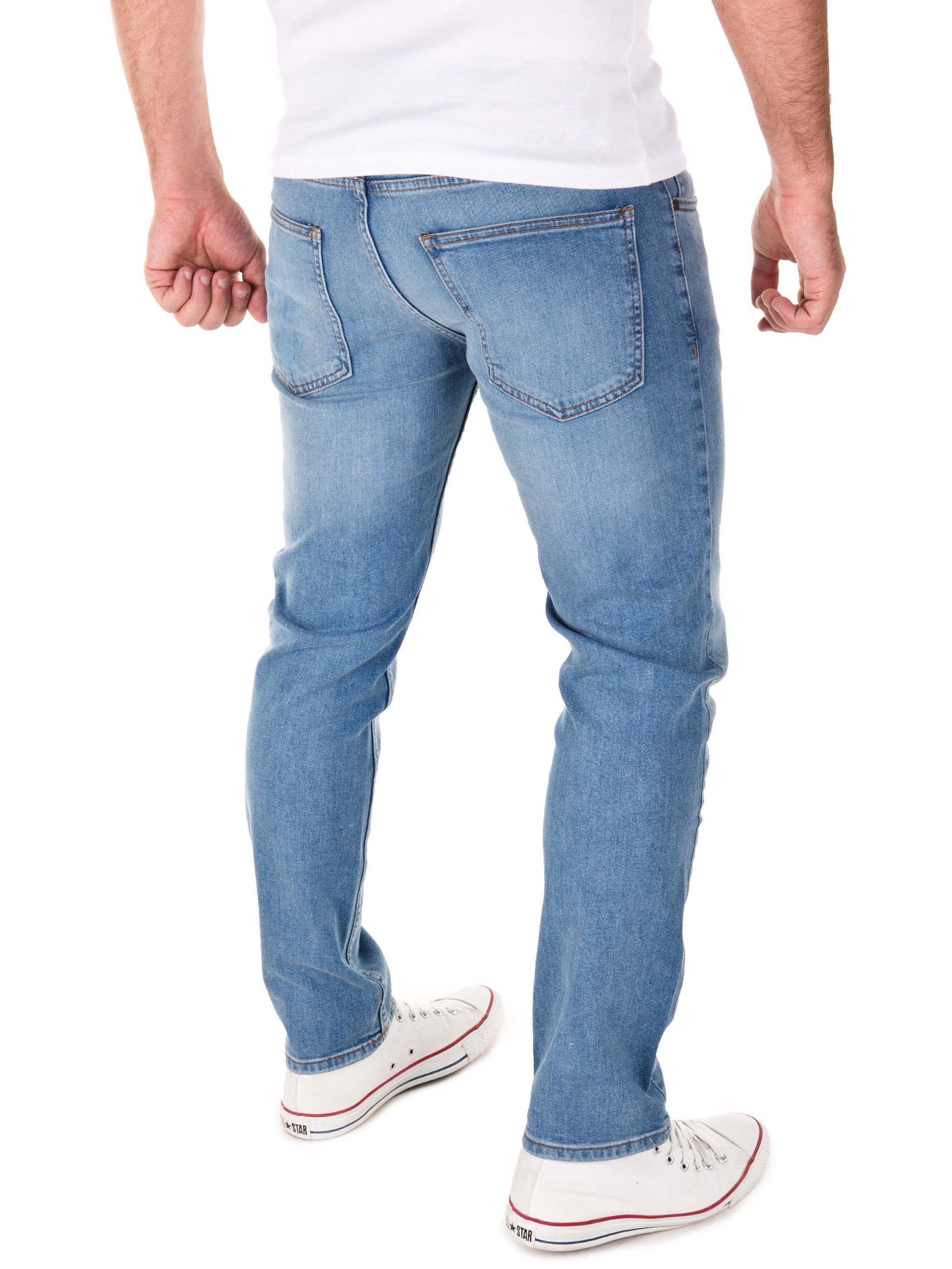 Yazubi Slim-fit-Jeans Akon Herren Jeans modernen Slim Fit Jeanshose mit Stretch