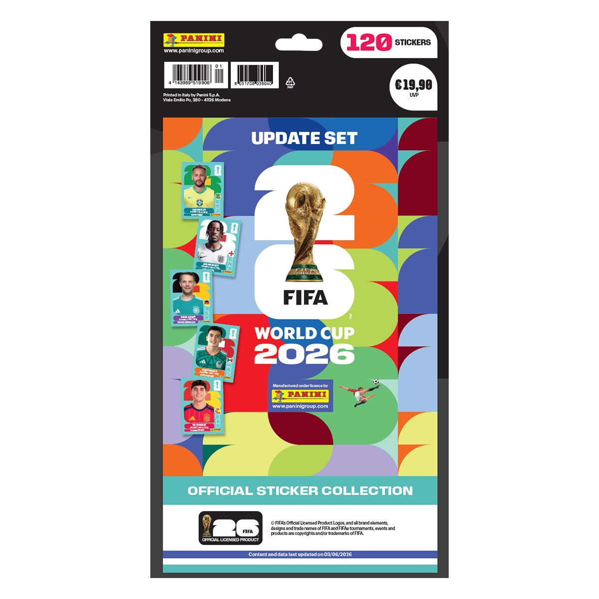 Panini Sammelkarte Panini FIFA World Cup 2026 Sticker - 1 Update Set