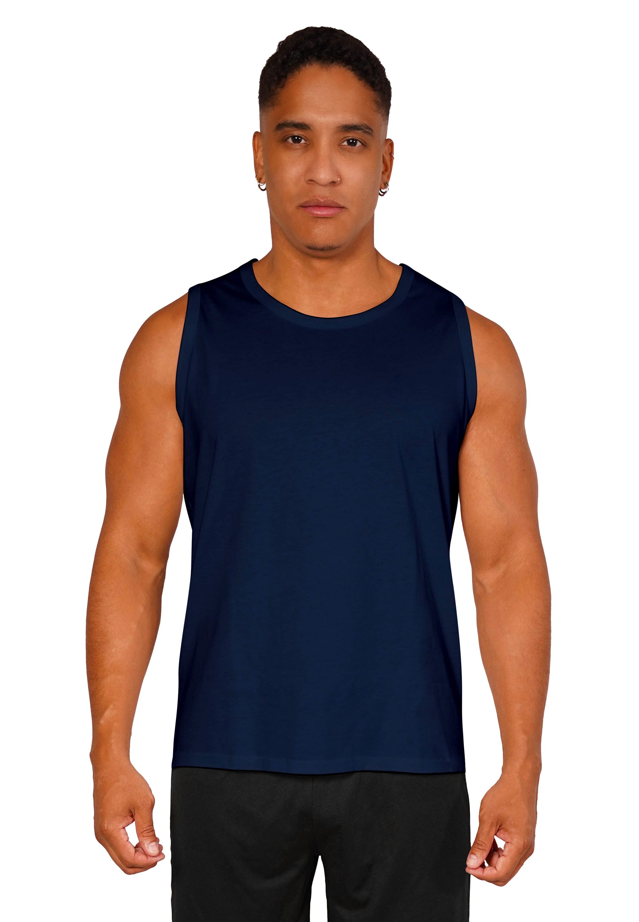 Stark Soul® Tanktop Tank Top Herren 2er Pack, Ärmelloses Sommer Shirt aus reiner Baumwolle