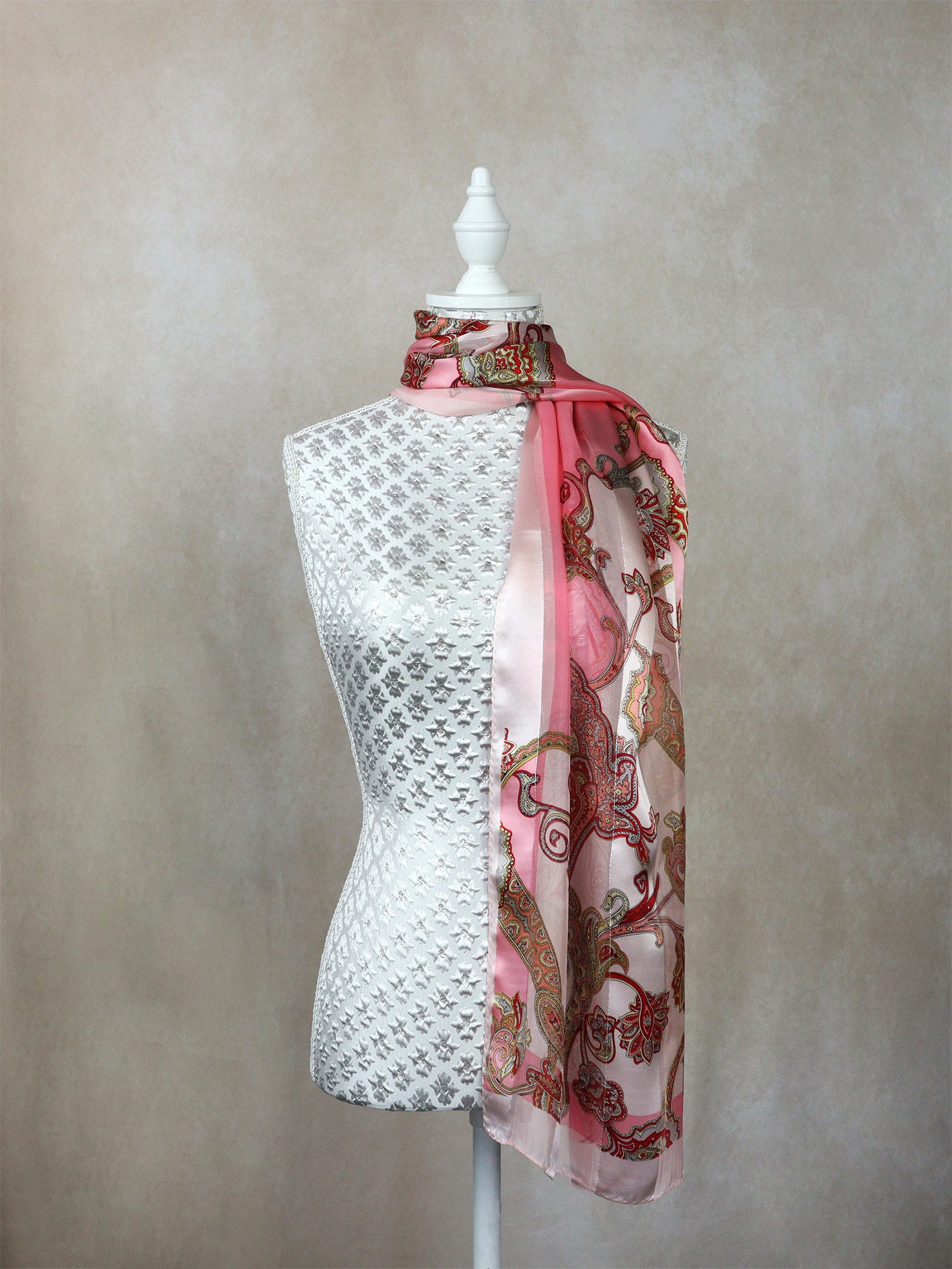 ZEBRO Modetuch Seiden Schal Berta