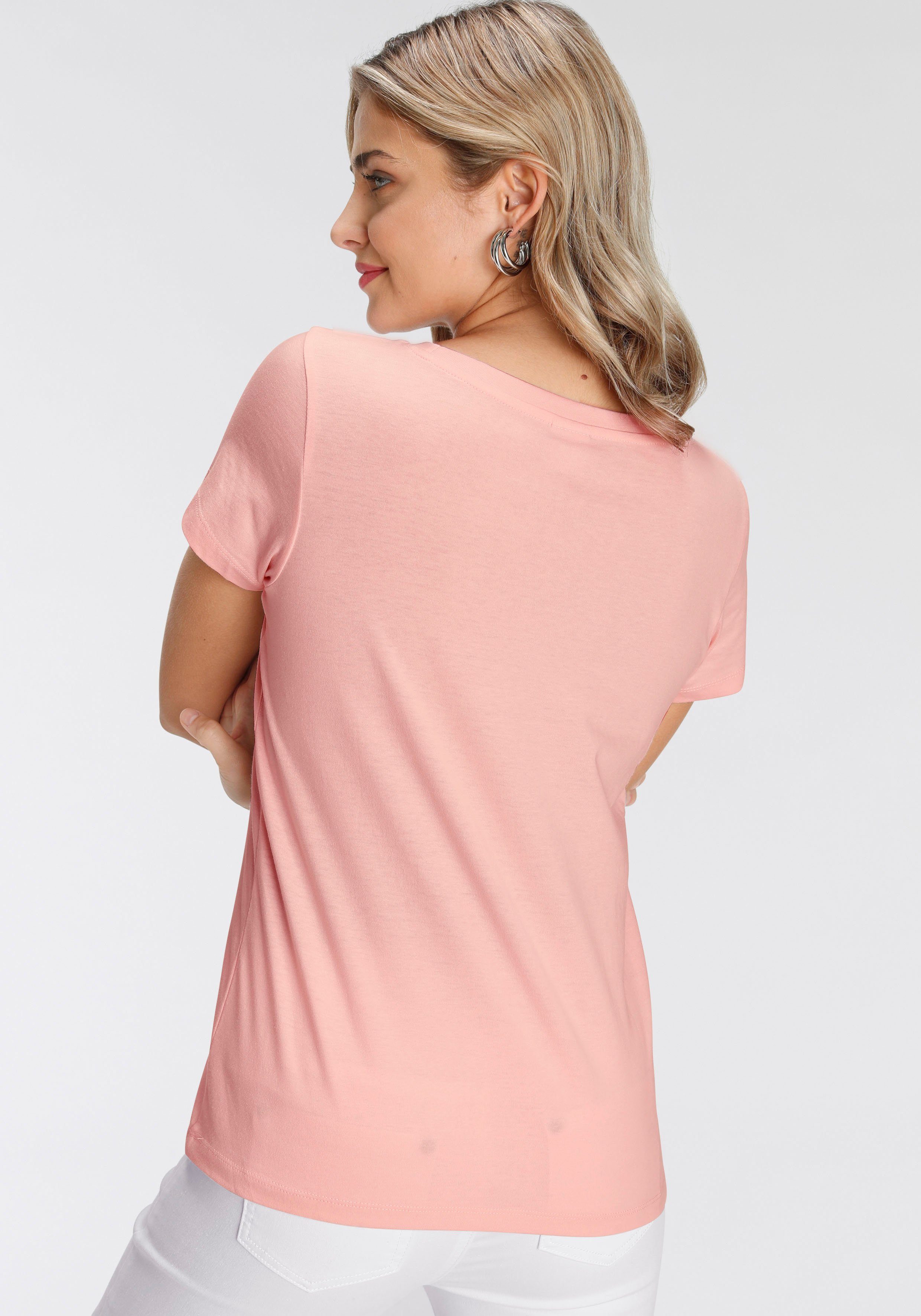 rosa modischen Print-Shirt verschiedenen AJC Designs in