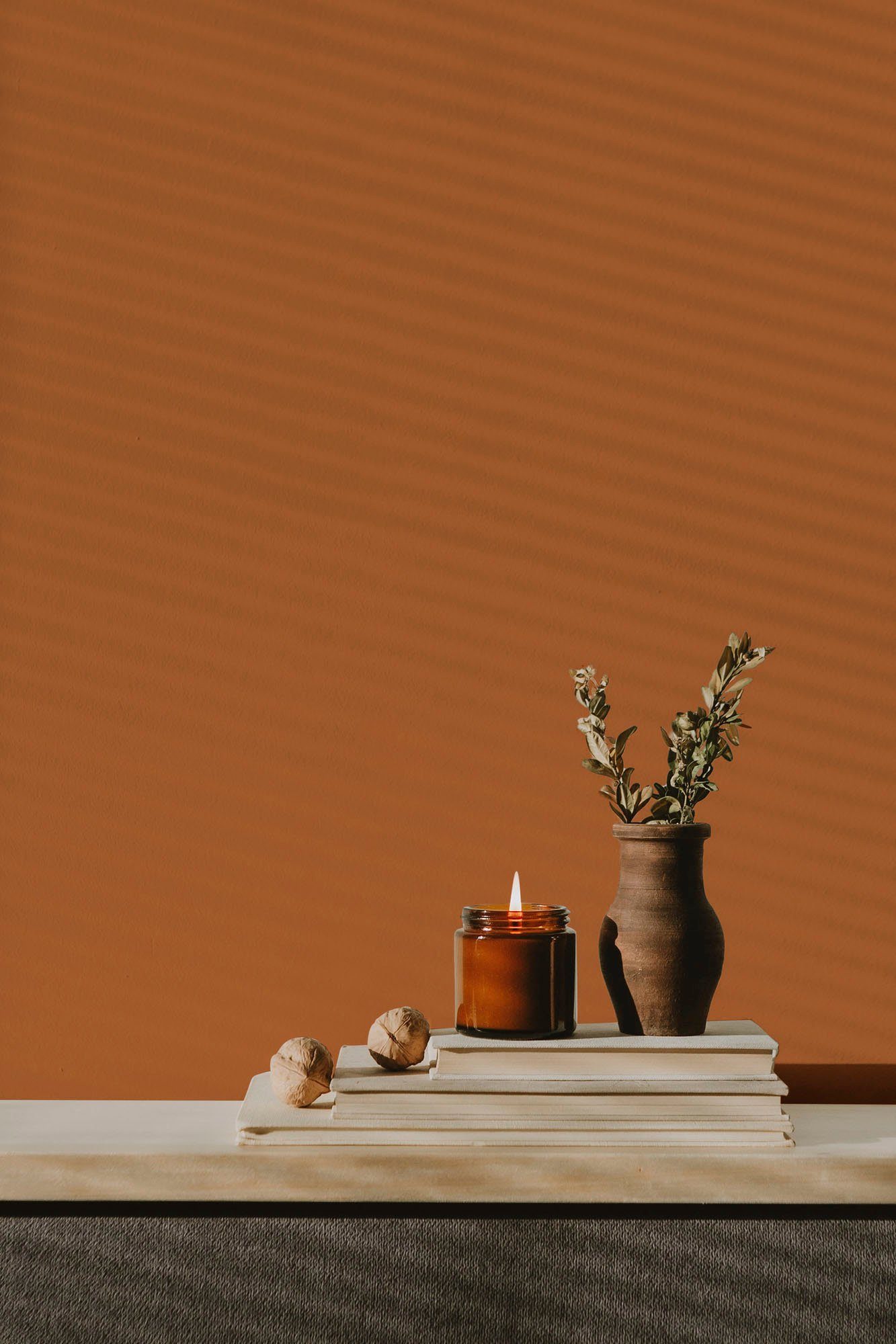 Wohnzimmer, ideal Flur c9003 Premium Küche, A.S. Orange Wandfarbe Farbwelt orange, PURO Création und dusty Schlafzimmer, dusty für Tuchmatt orange Innenwandfarbe