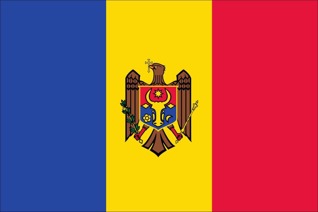 flaggenmeer Flagge 110 g/m² Querformat Moldawien Flagge