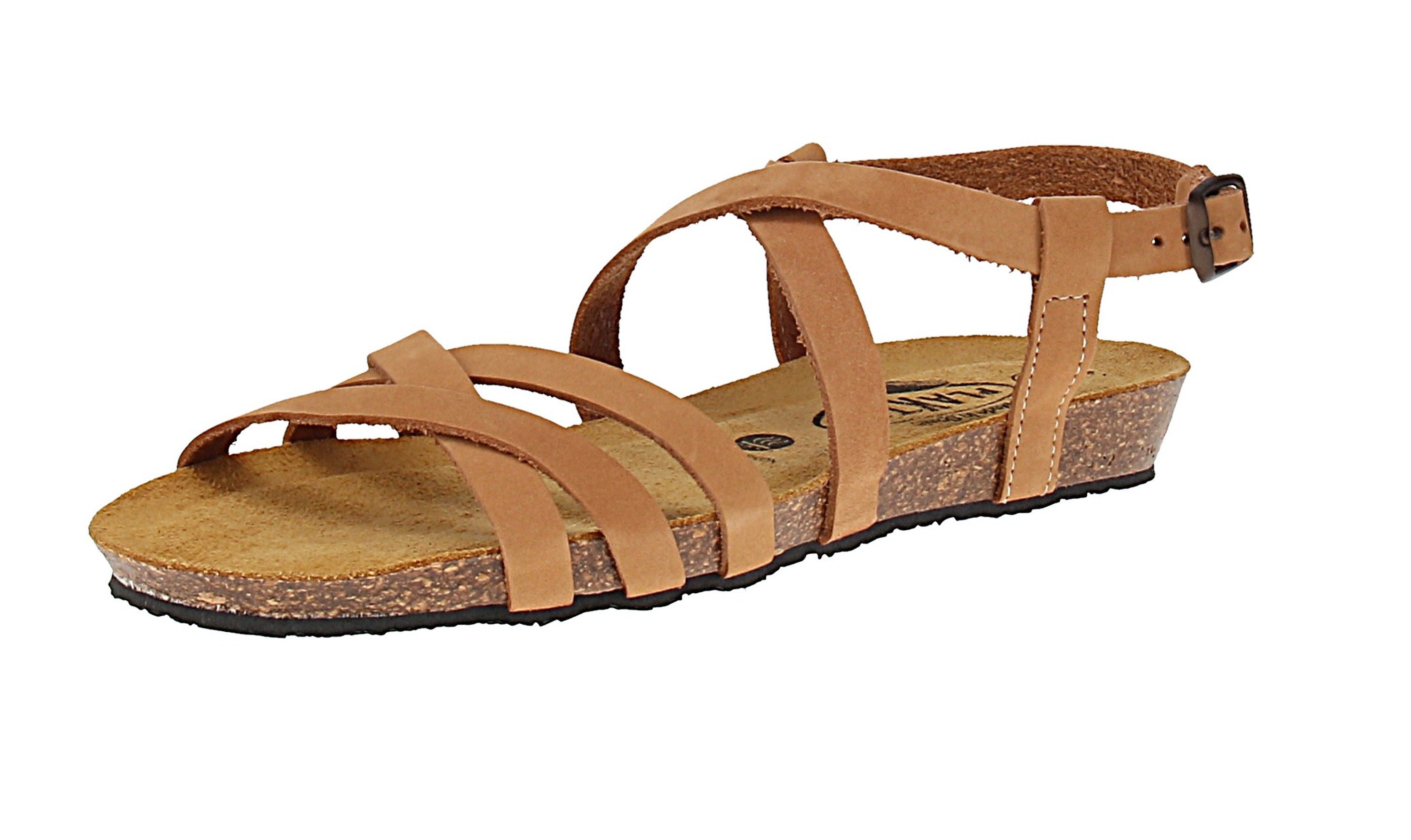 Plakton plakton 405184 Fran Vali Nobuck - Damen Pantolette - Nuez Sandale