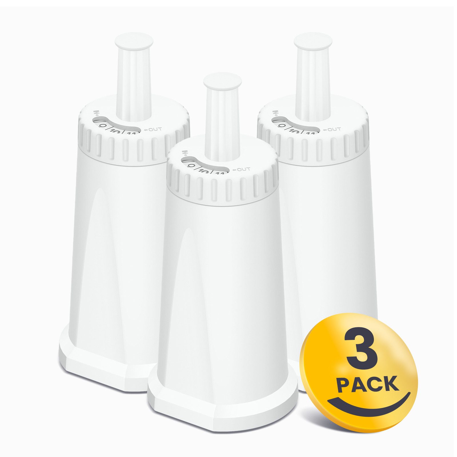 Filswa Wasserfilter Ersatz für Sage Barista Express Pro Kaffeevollautomat, 3 Stück