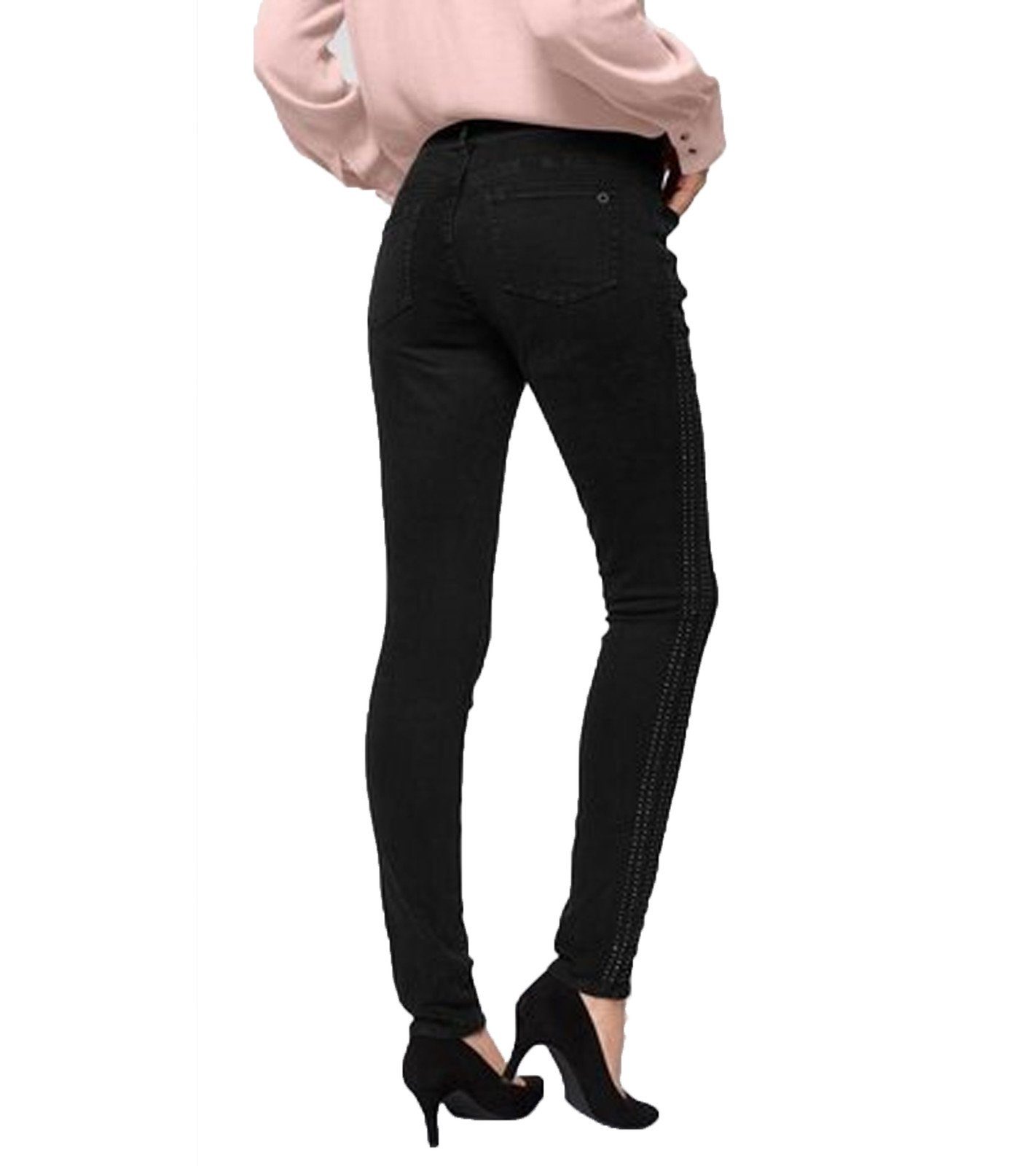 s.Oliver Regular-fit-Jeans »s.Oliver RED LABEL Stretch-Hose rockige Damen  Denim-Jeans Freizeit-Hose im Skinny-Look Schwarz« online kaufen | OTTO