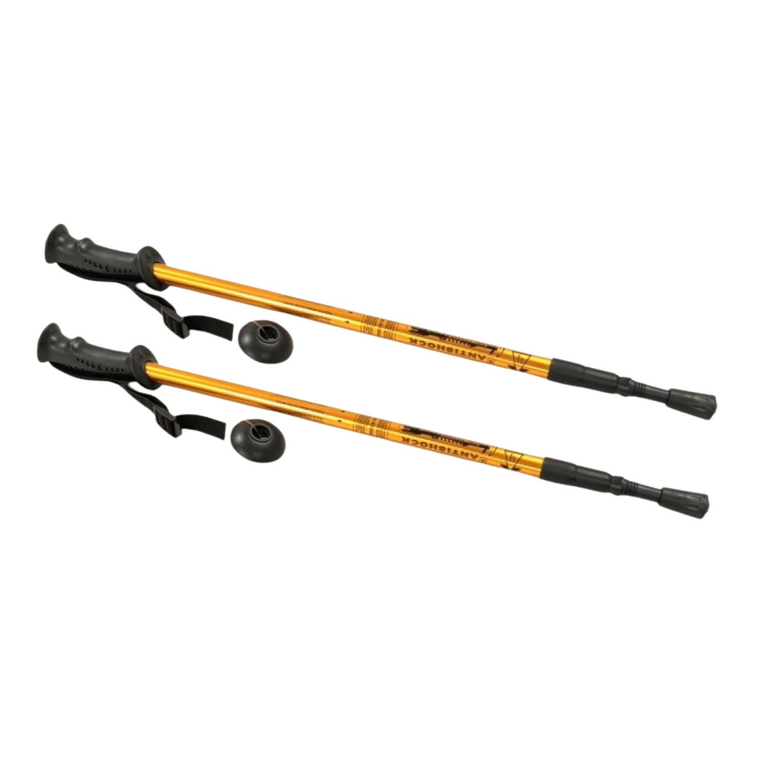 EUROBATT Sp. z o.o. Nordic-Walking-Stöcke 65–135 cm, teleskopisch (1 St), ANTI SHOCK-System - Dreiteilige Konstruktion