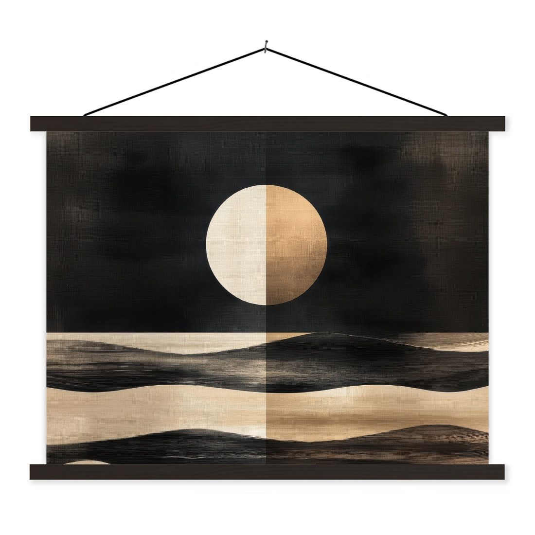 MuchoWow Poster Mond - Kreis - günstig online kaufen