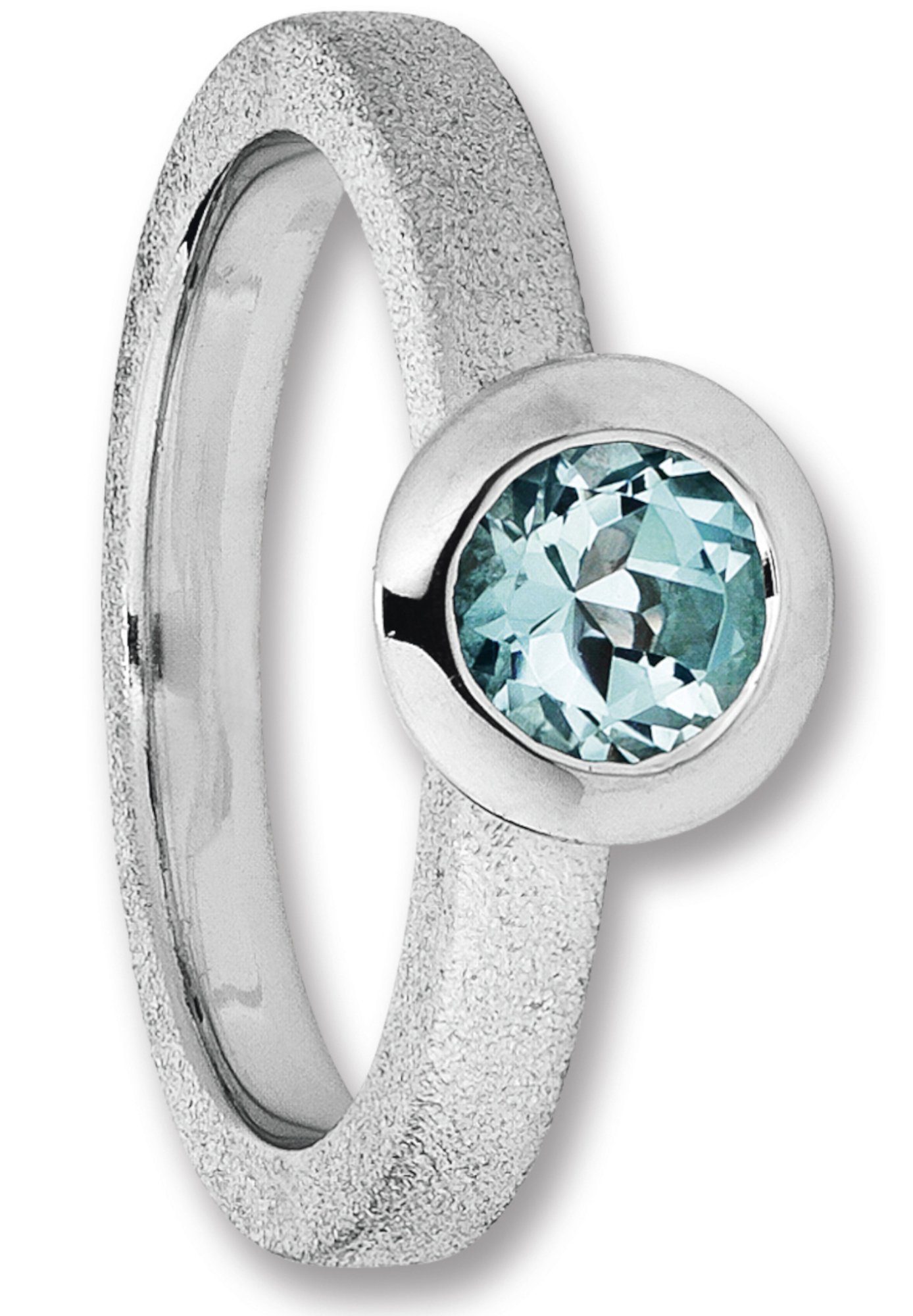 ONE ELEMENT Silberring Blau Topas Ring aus 925 Silber, Damen Silber  Schmuck, Mit Liebe gefertigt aus 925 Silber